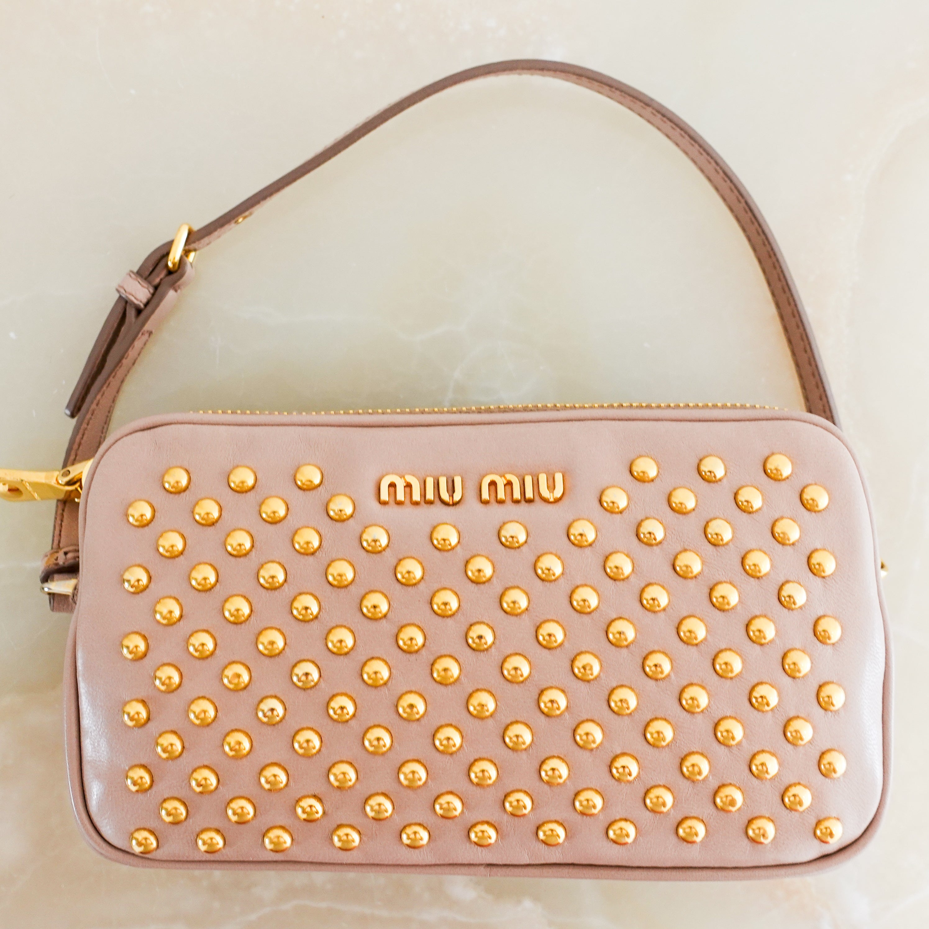 Studded mini bag pink RRP £700