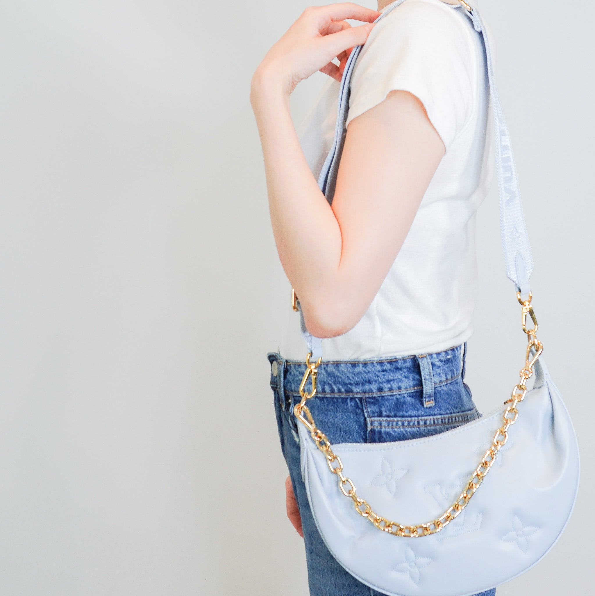 Louis Vuitton Over The Moon Bag in Blue RRP £2000 | Authentic Preloved