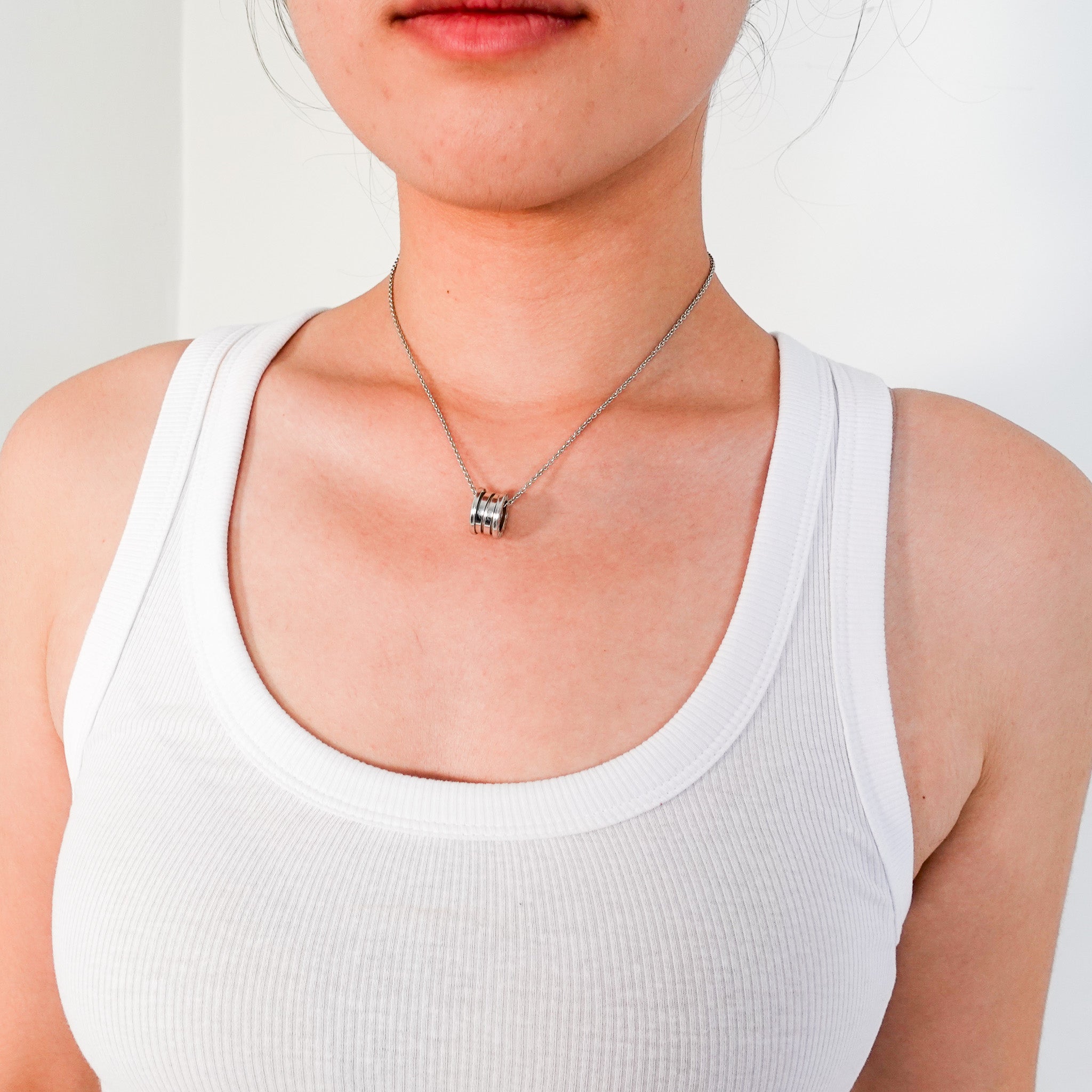 Bulgari White Gold B-Zero Necklace RRP £2.1k | Authentic Preloved