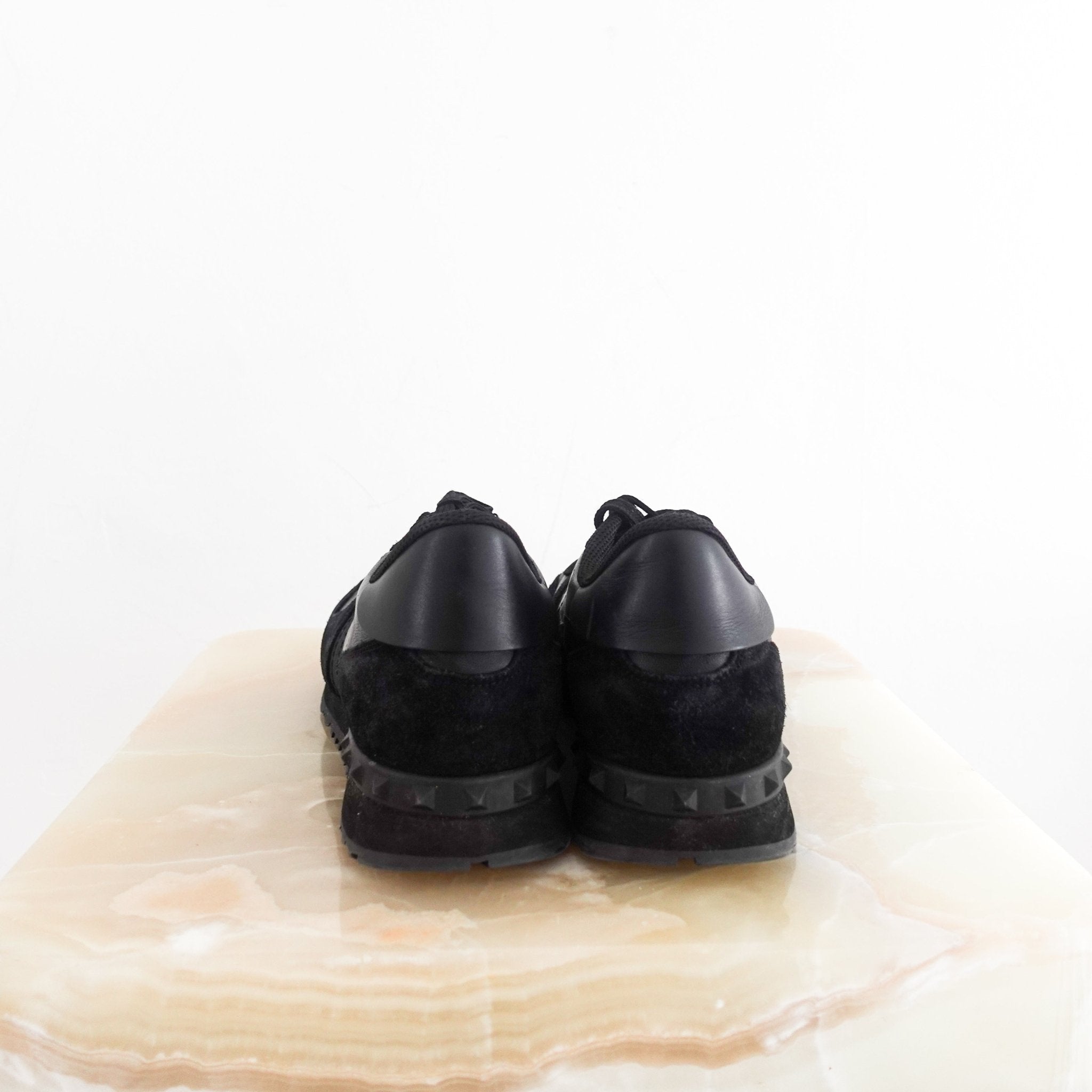 Valentino Garavani Black Studded Trainers RRP £800 | Authentic Preloved - Reloved Again