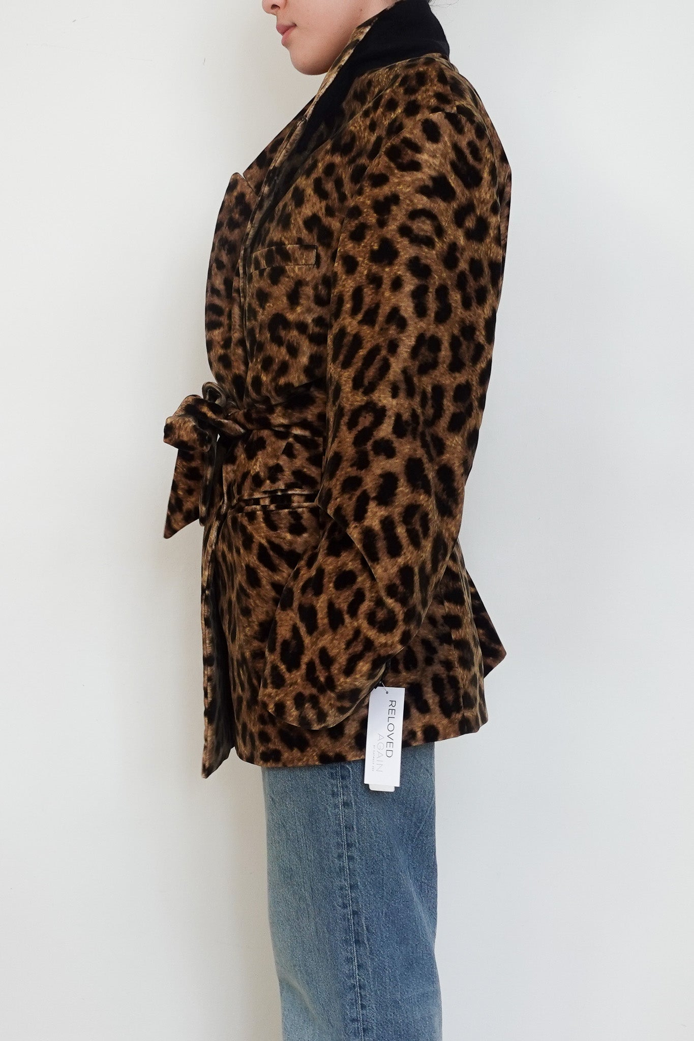 NEW Raey Leopard Print Velvet Belted Jacket RRP £450 | Authentic Preloved - Reloved Again