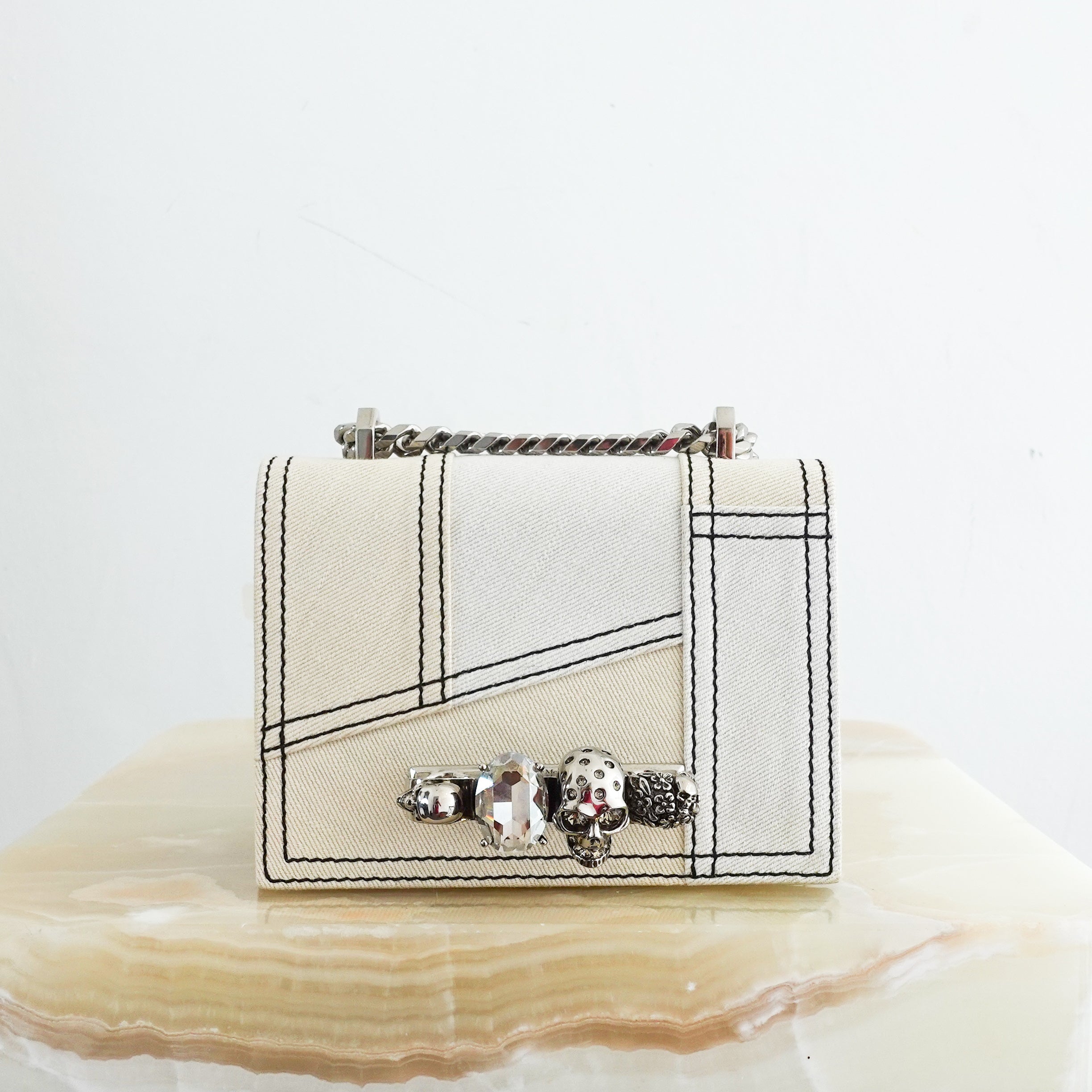denim small knuckle bag RRP £1200