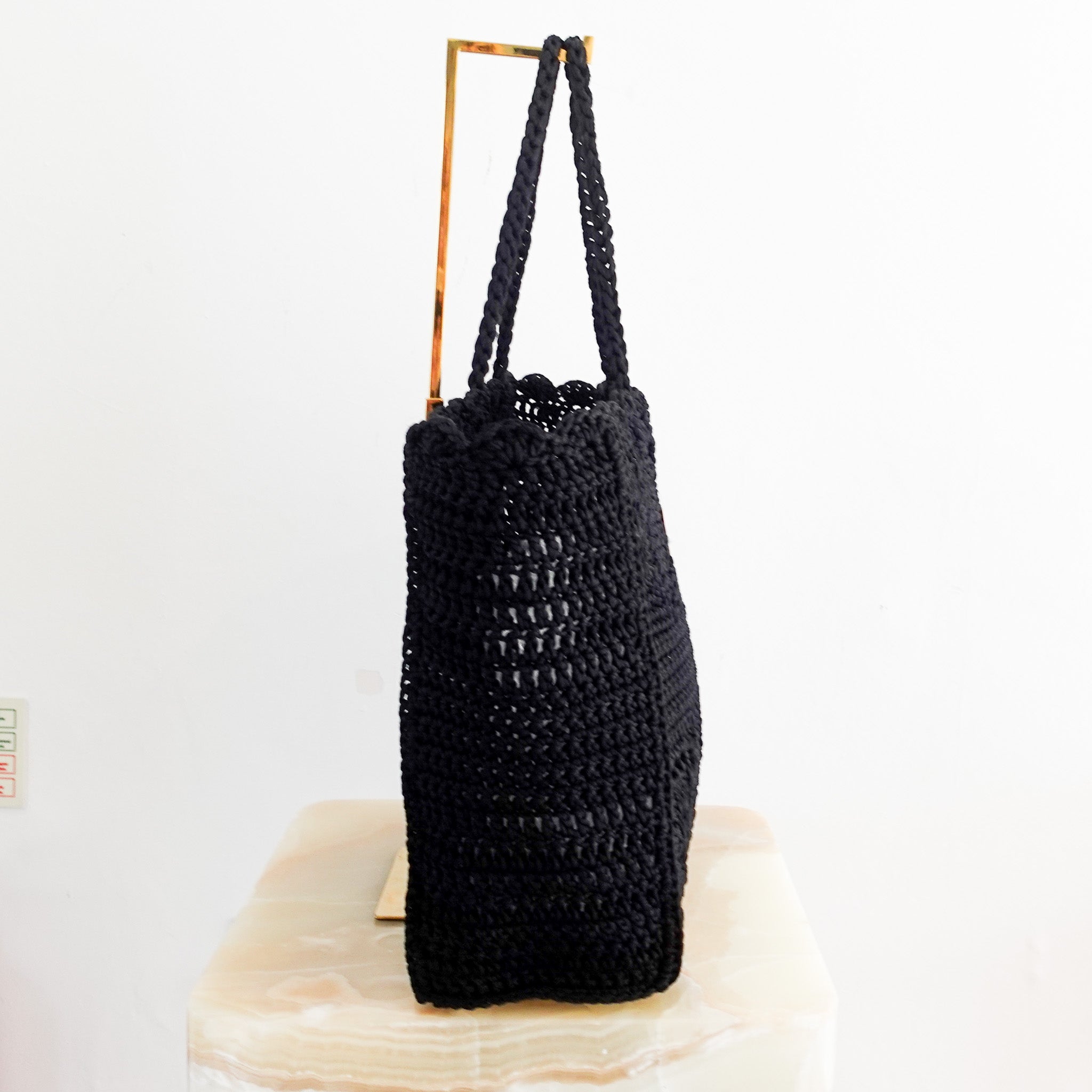 NEW Twinset Raffia Black Bag RRP £256 | Authentic Preloved
