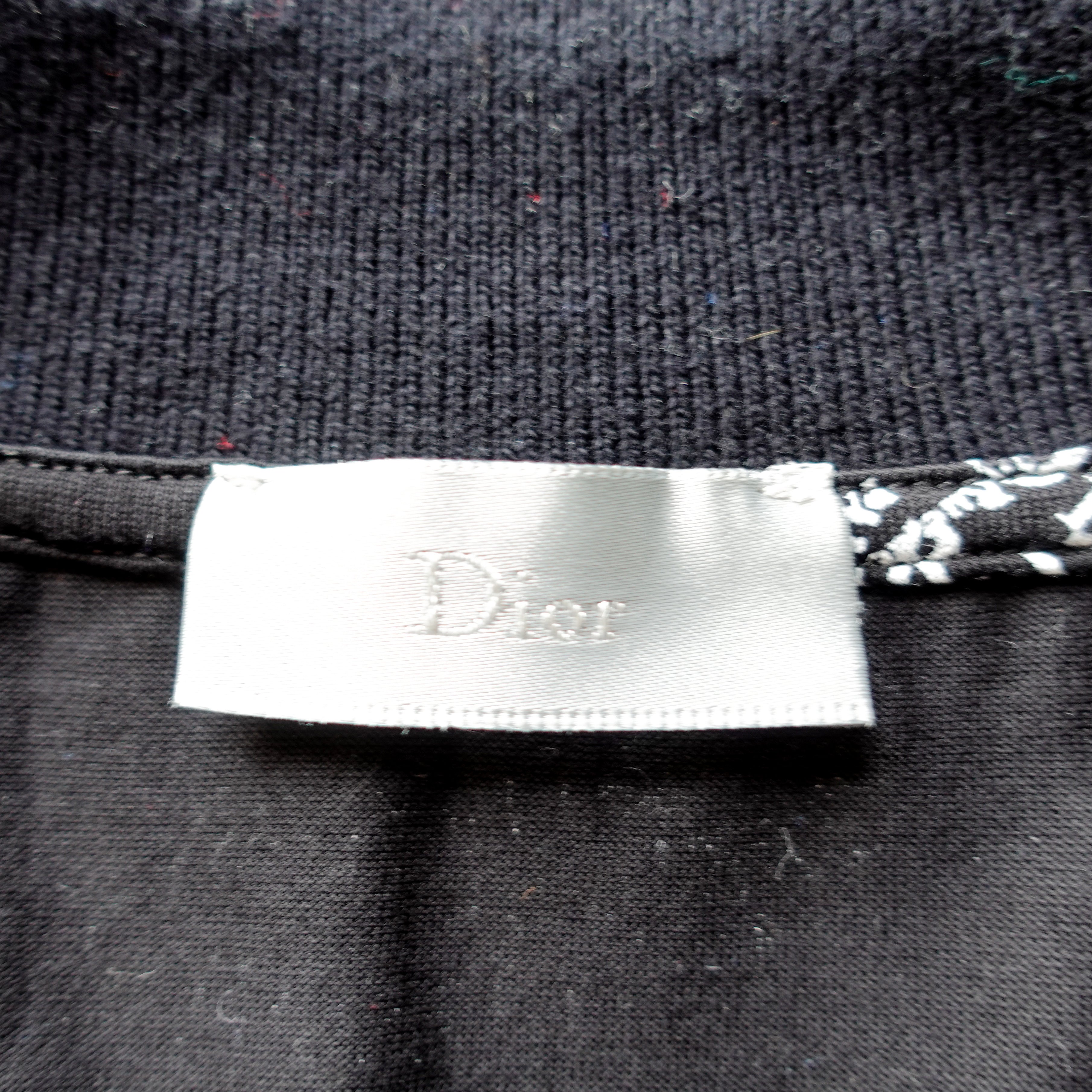 Christian Dior Black Logo Printed Polo Shirt RRP £1000 | Authentic Preloved