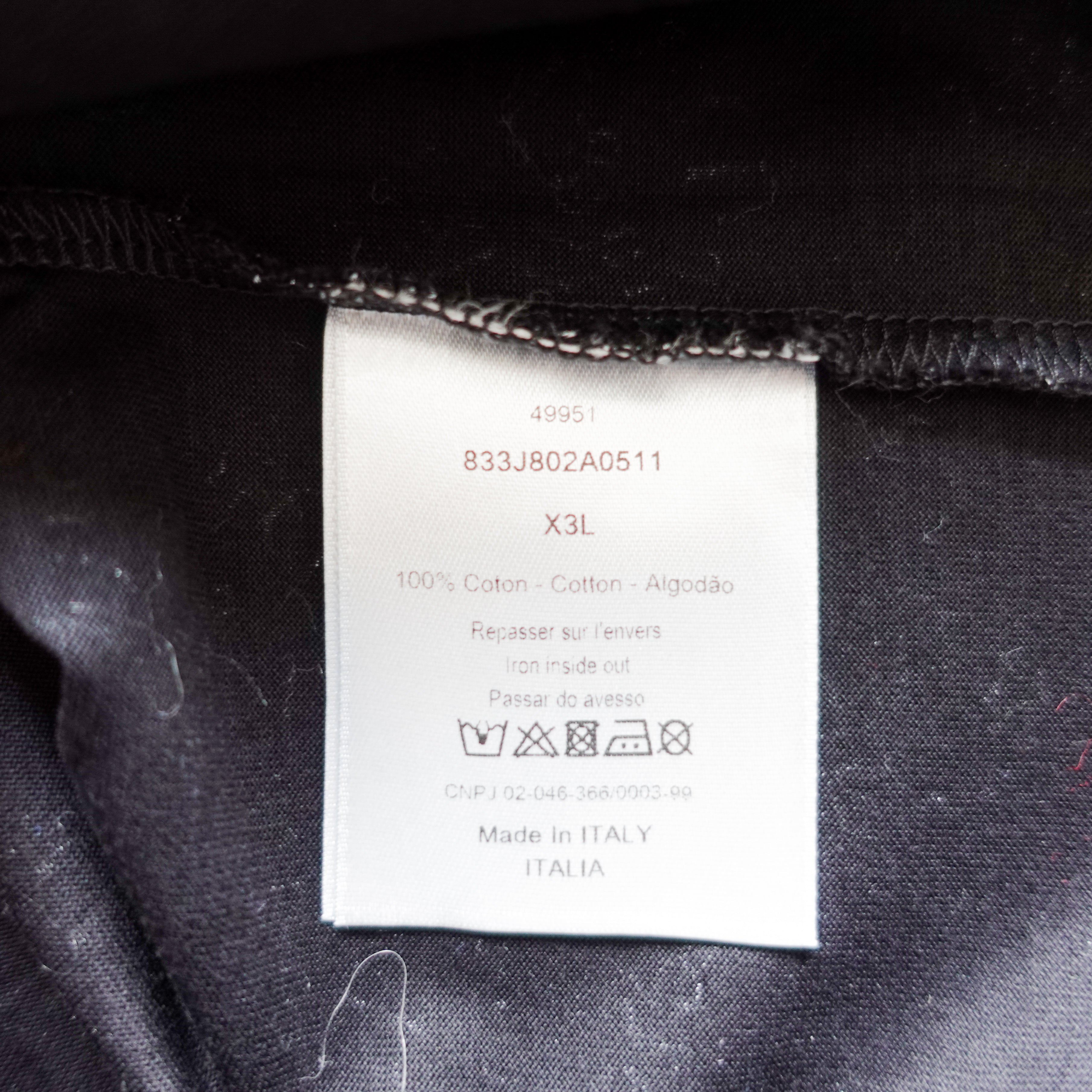 Christian Dior Black Logo Printed Polo Shirt RRP £1000 | Authentic Preloved