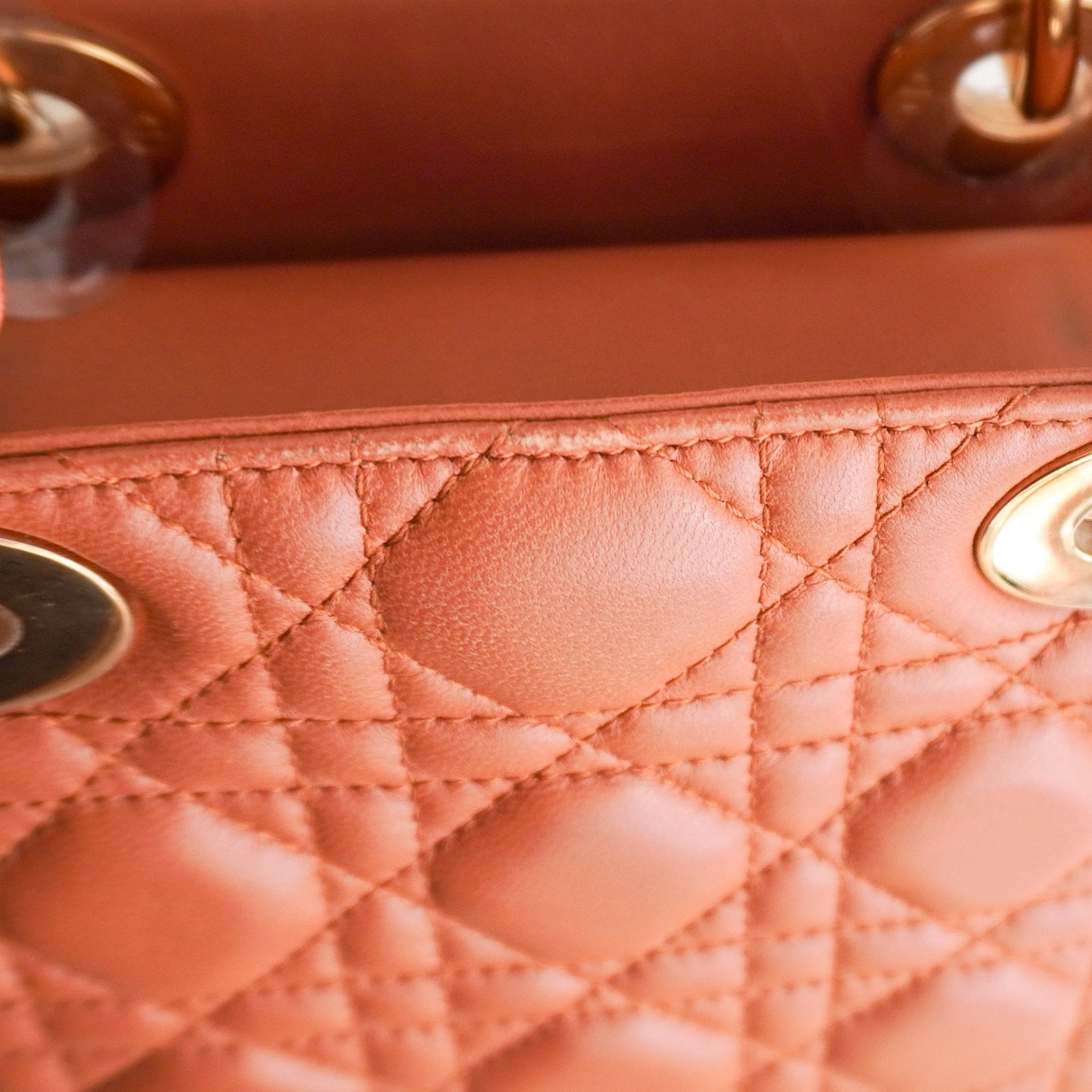 Dior Small Lady Dior Bag Tobacco Brown Cannage Lambskin (RRP £5200) | Authentic Preloved - Reloved Again