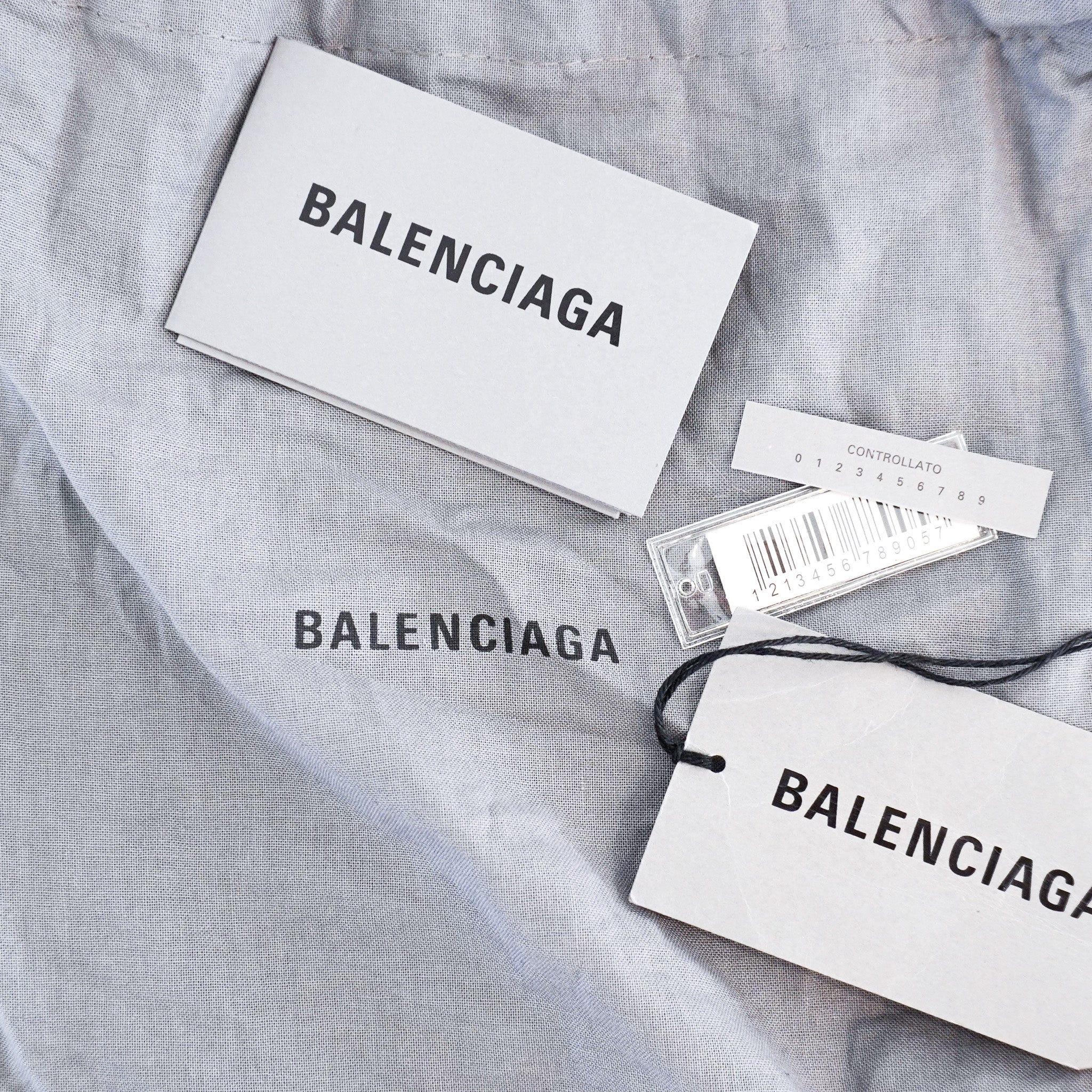 Balenciaga Grey Glitter XS Hourglass Wallet on Chain RRP £950 | Authentic Preloved - Reloved Again