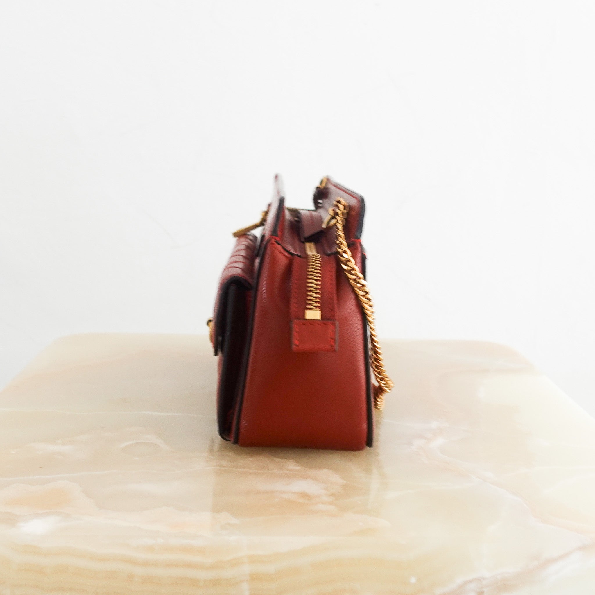 Givenchy Terracotta Diamond Quilted Pocket Bag | Authentic Preloved - Reloved Again