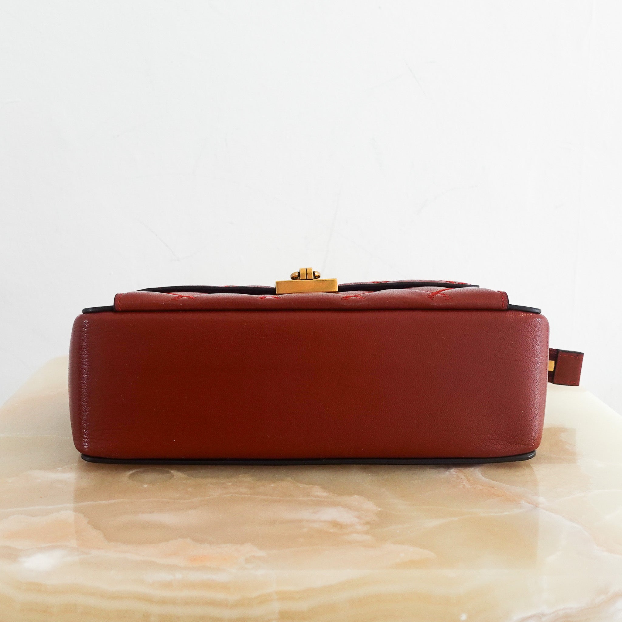 Givenchy Terracotta Diamond Quilted Pocket Bag | Authentic Preloved - Reloved Again