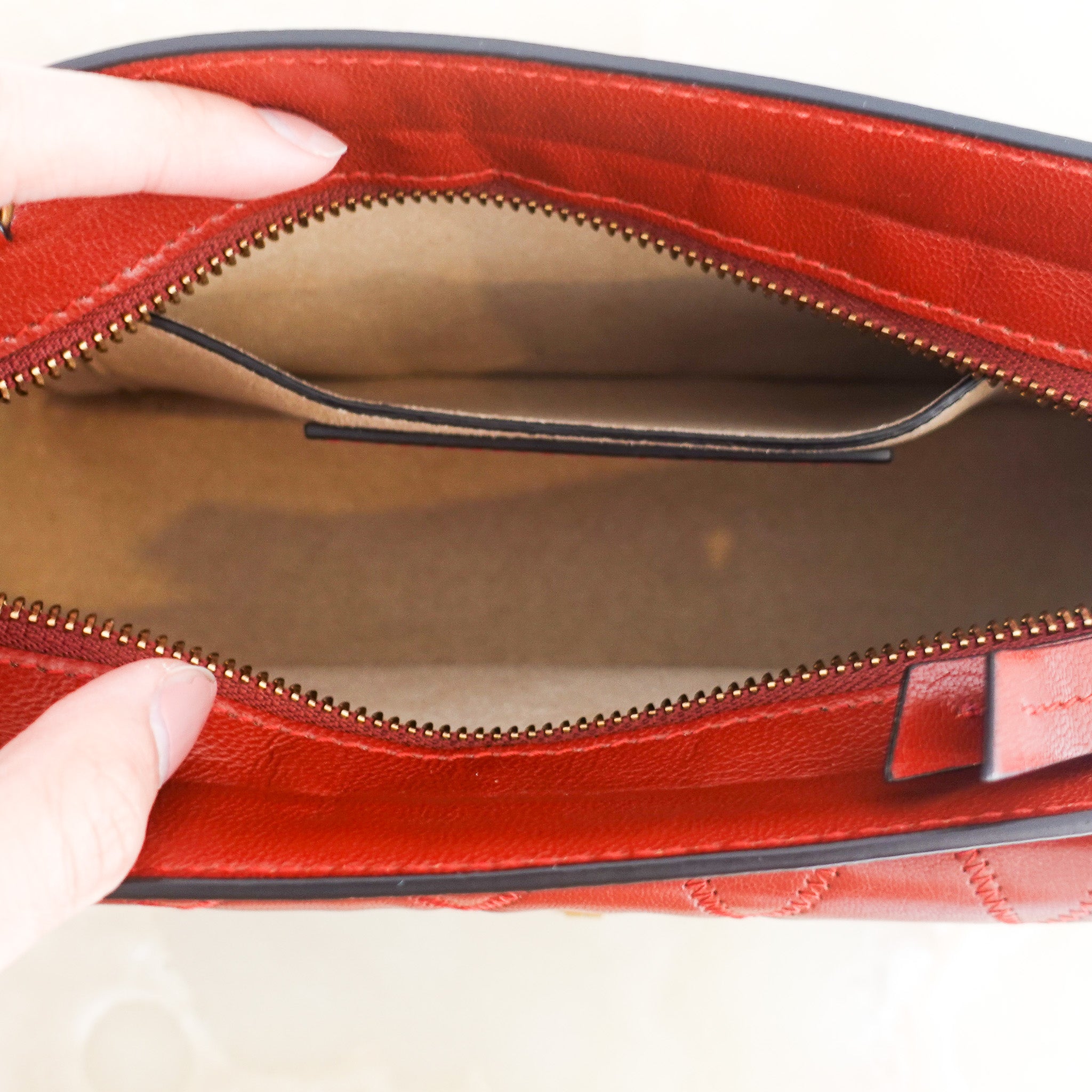 Givenchy Terracotta Diamond Quilted Pocket Bag | Authentic Preloved - Reloved Again