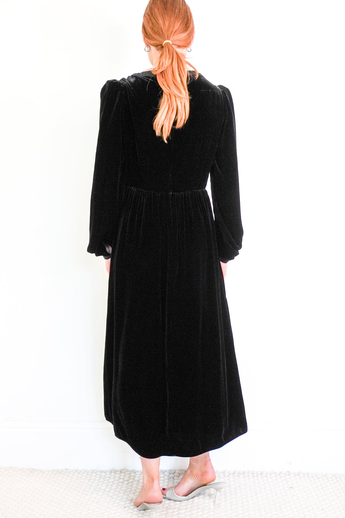 Saloni Camille Velvet Embellished Gown (RRP £700) | Authentic Preloved