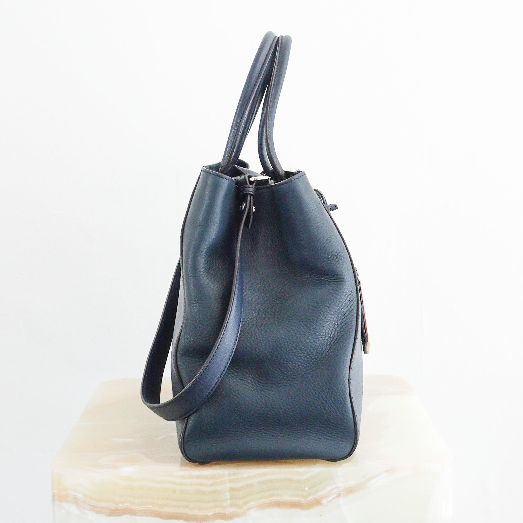 Fendi Medium 2Jours Crossbody Bag in Navy RRP £2000 | Authentic Preloved
