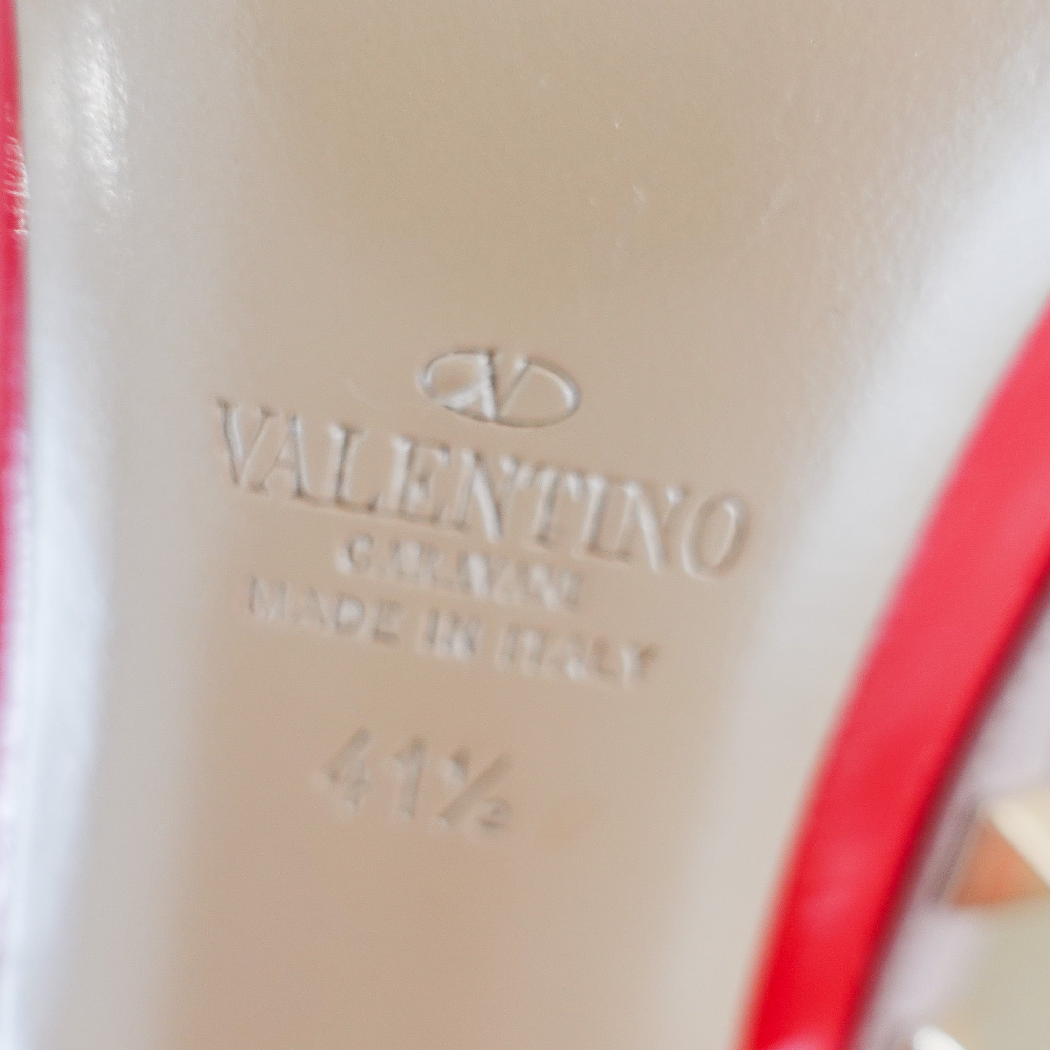 Valentino Rockstud Red Patent Heels RRP £750 | Authentic Preloved - Reloved Again