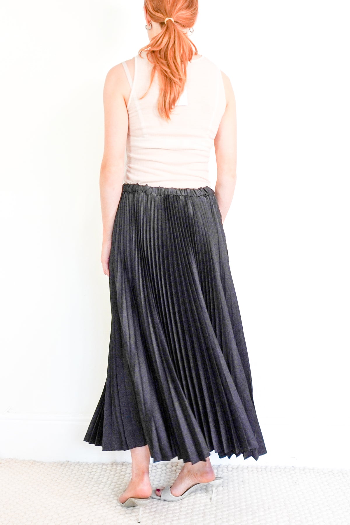 NWT Jil Sander Pleated Black Skirt (RRP £1200) | Authentic Preloved