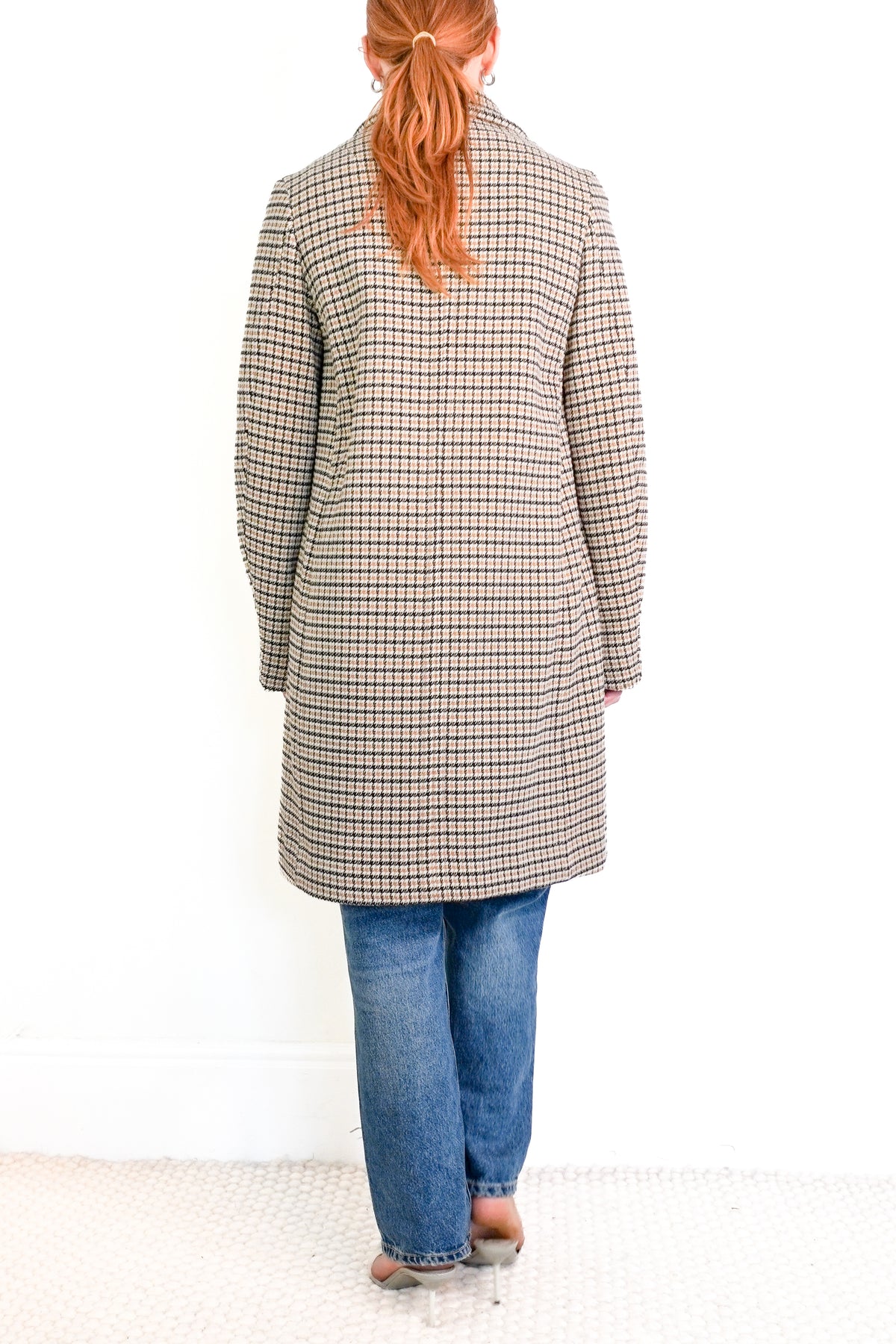 Stella McCartney Houndstooth Tweed Coat (RRP £1700) | Authentic Preloved