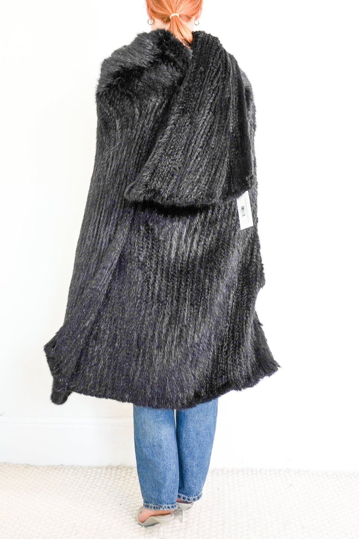 Sonia Rykiel Muskrat Fur Black Cape | Authentic Preloved - Reloved Again