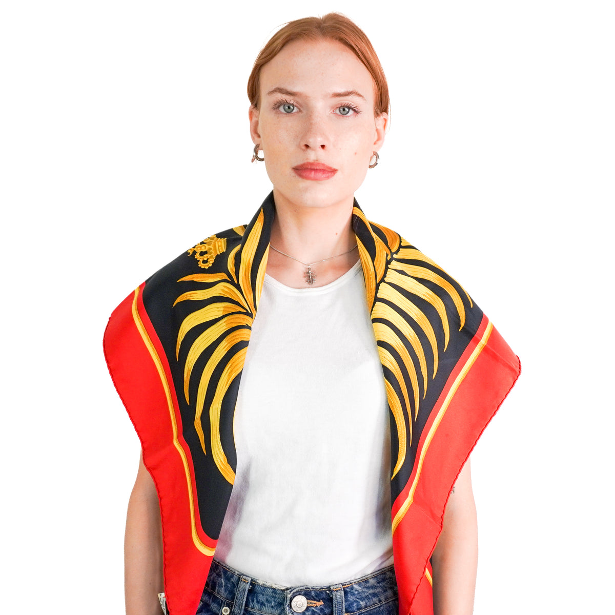 Hermès Carré 90 Silk Tiger Print Scarf (RRP £520) | FINAL SALE Authentic Preloved