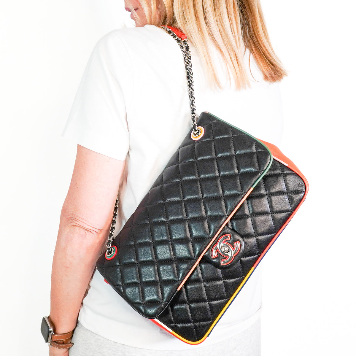 Chanel Cuba Cruise 2017 Quilted Jumbo Bag (RRP £9000) | Authentic Preloved