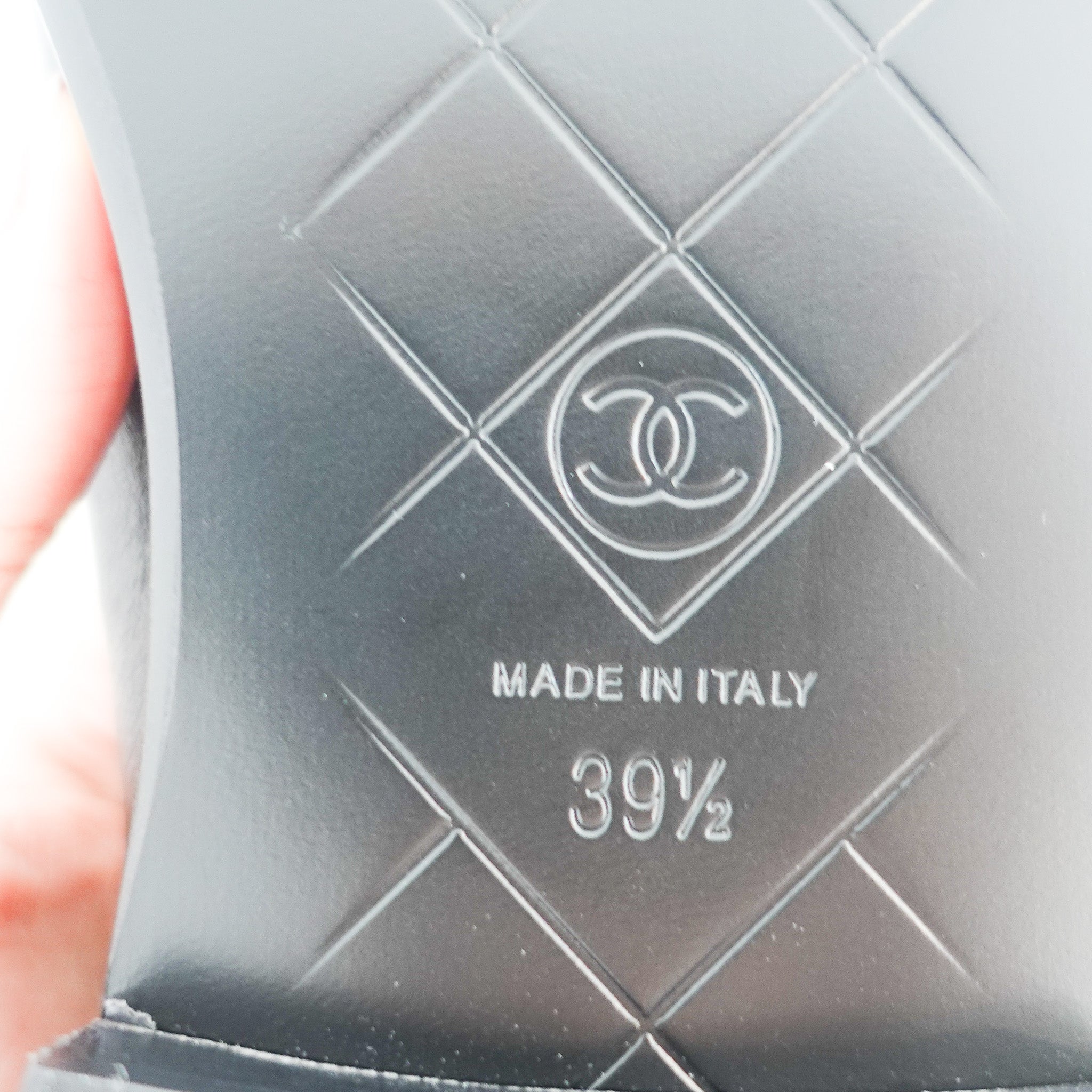 NEW Chanel Quilted Lambskin CC turn - lock Loafers RRP £1300 | Authentic Preloved - Reloved Again