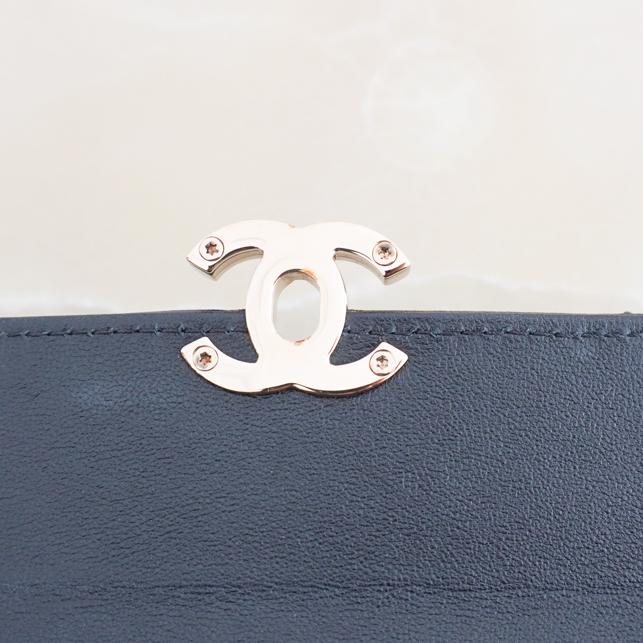 Chanel Shiny Calfskin Quilted Top Handle Box Bag | Authentic Preloved - Reloved Again
