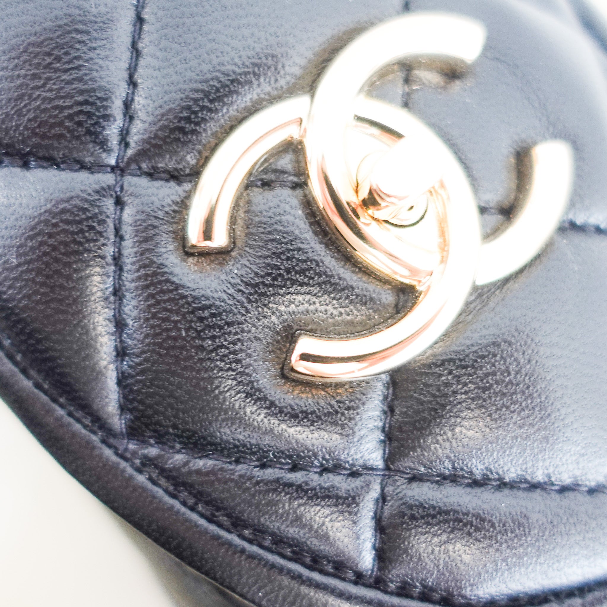 NEW Chanel Quilted Lambskin CC turn - lock Loafers RRP £1300 | Authentic Preloved - Reloved Again