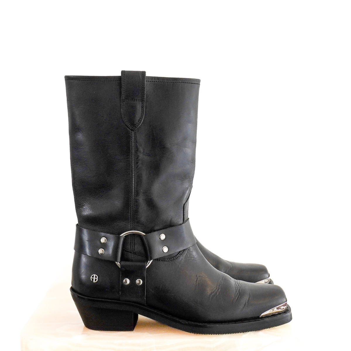 Anine Bing Mid Biker Boots (RRP £380) | Authentic Preloved