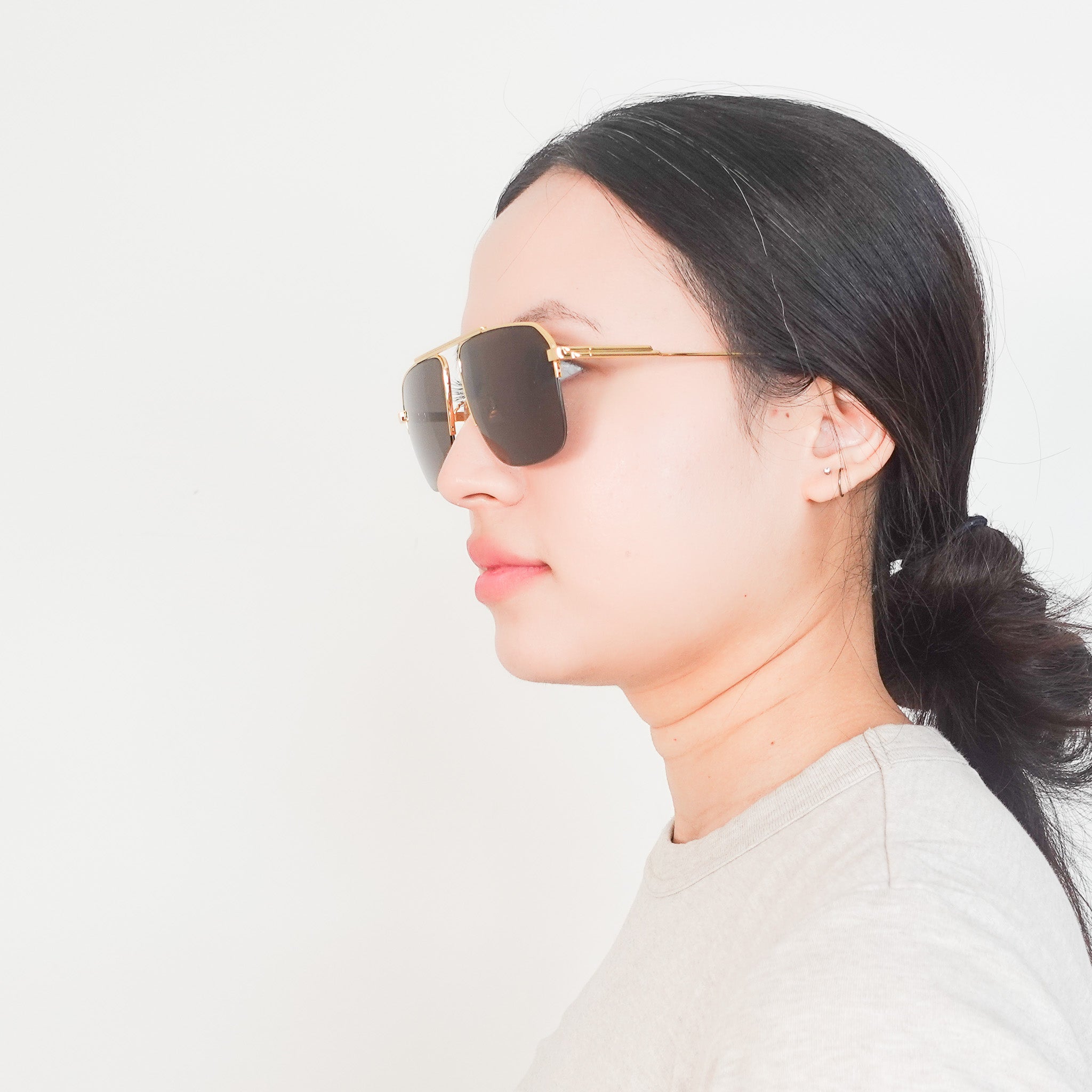 Bottega Veneta Aviator Gold Sunglassses RRP £450 | Authentic Preloved - Reloved Again