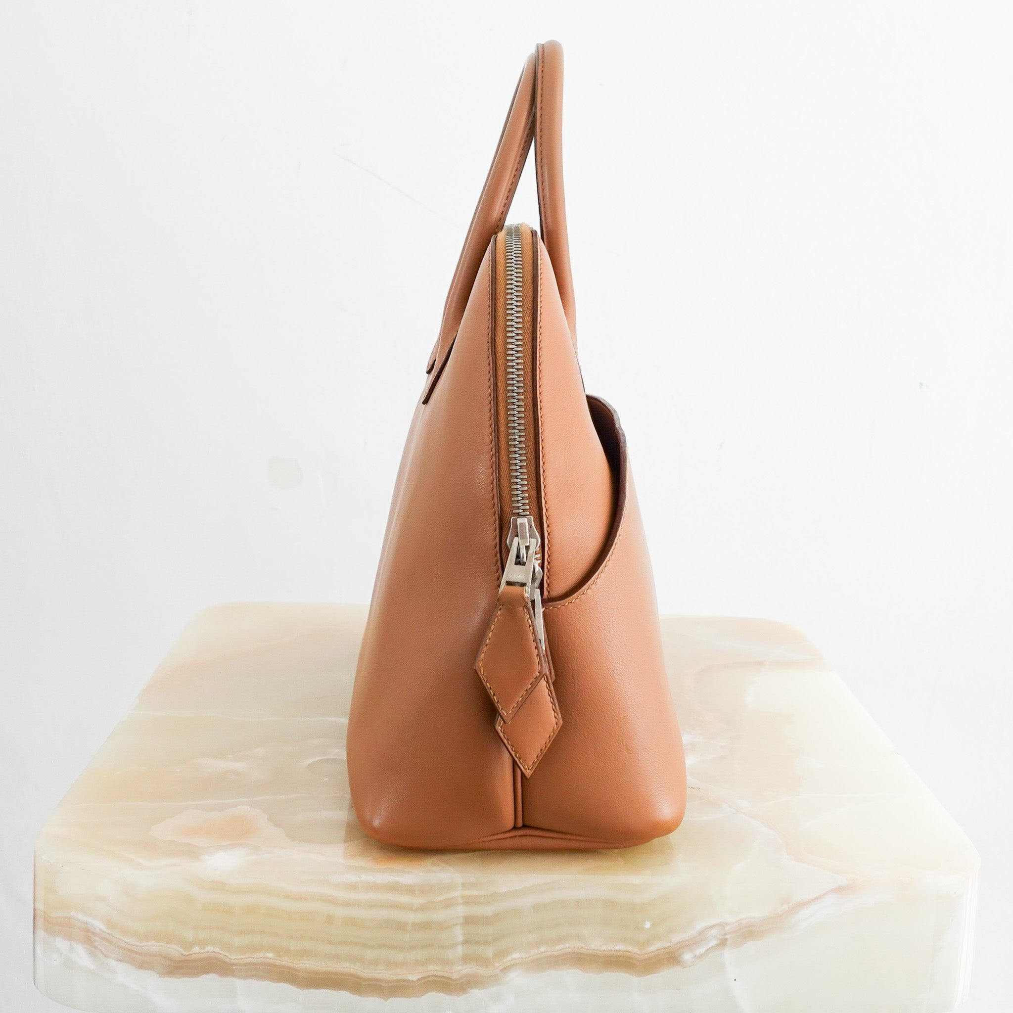 Hermès Bolide 31 Rigid 1923 Bag –Veau Swift Leather and Silver Hardware