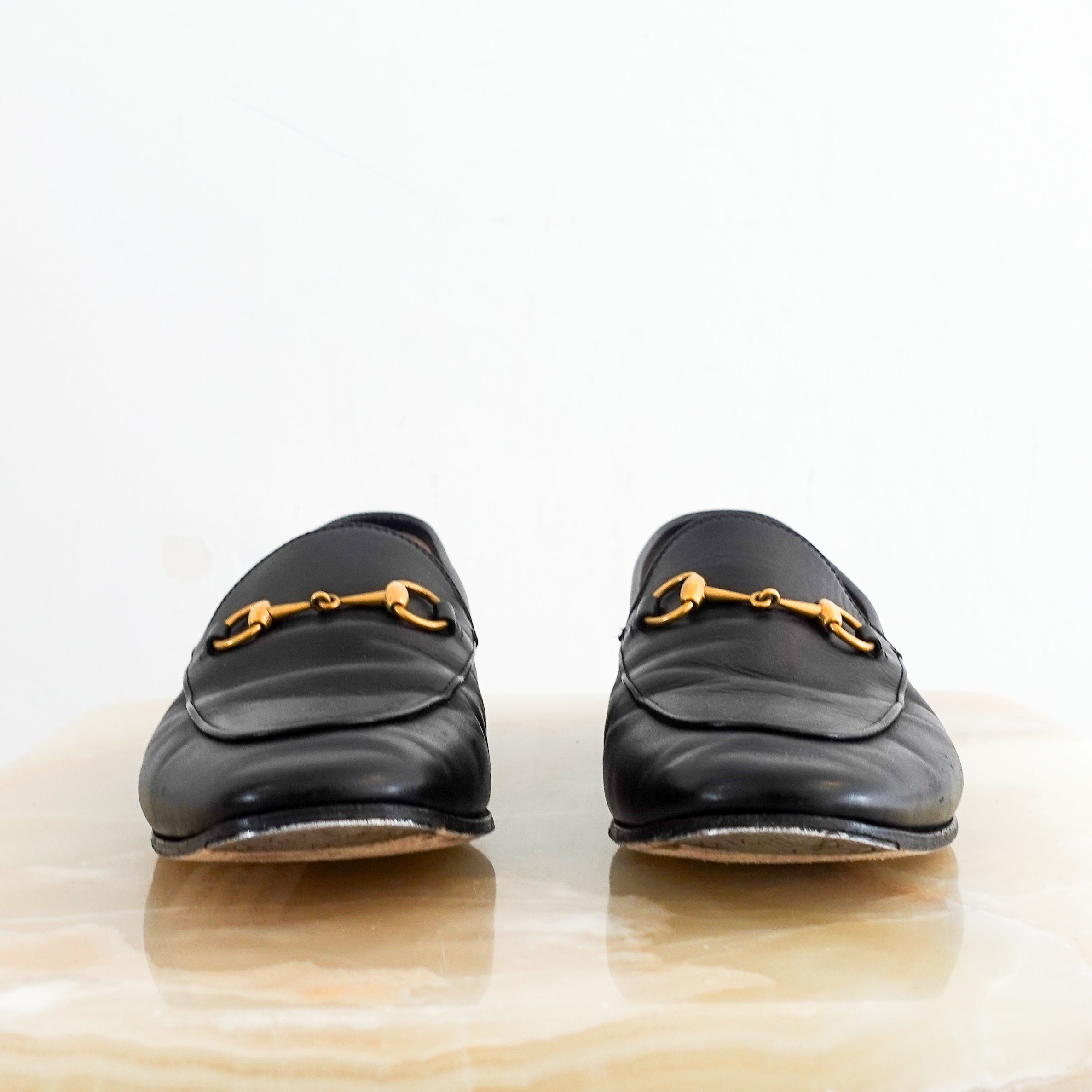 Black Princetown loafers RRP £700