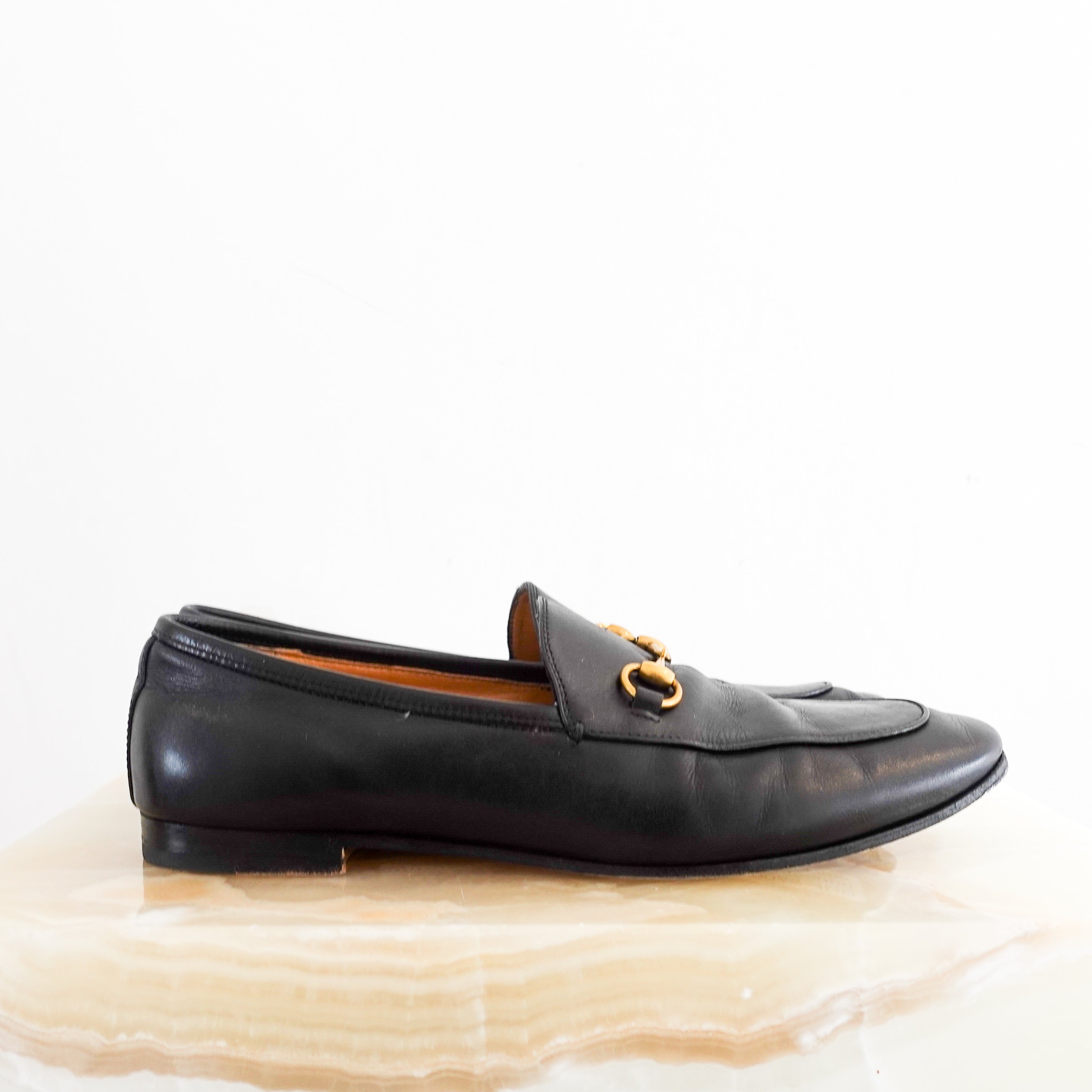 Black Princetown loafers RRP £700
