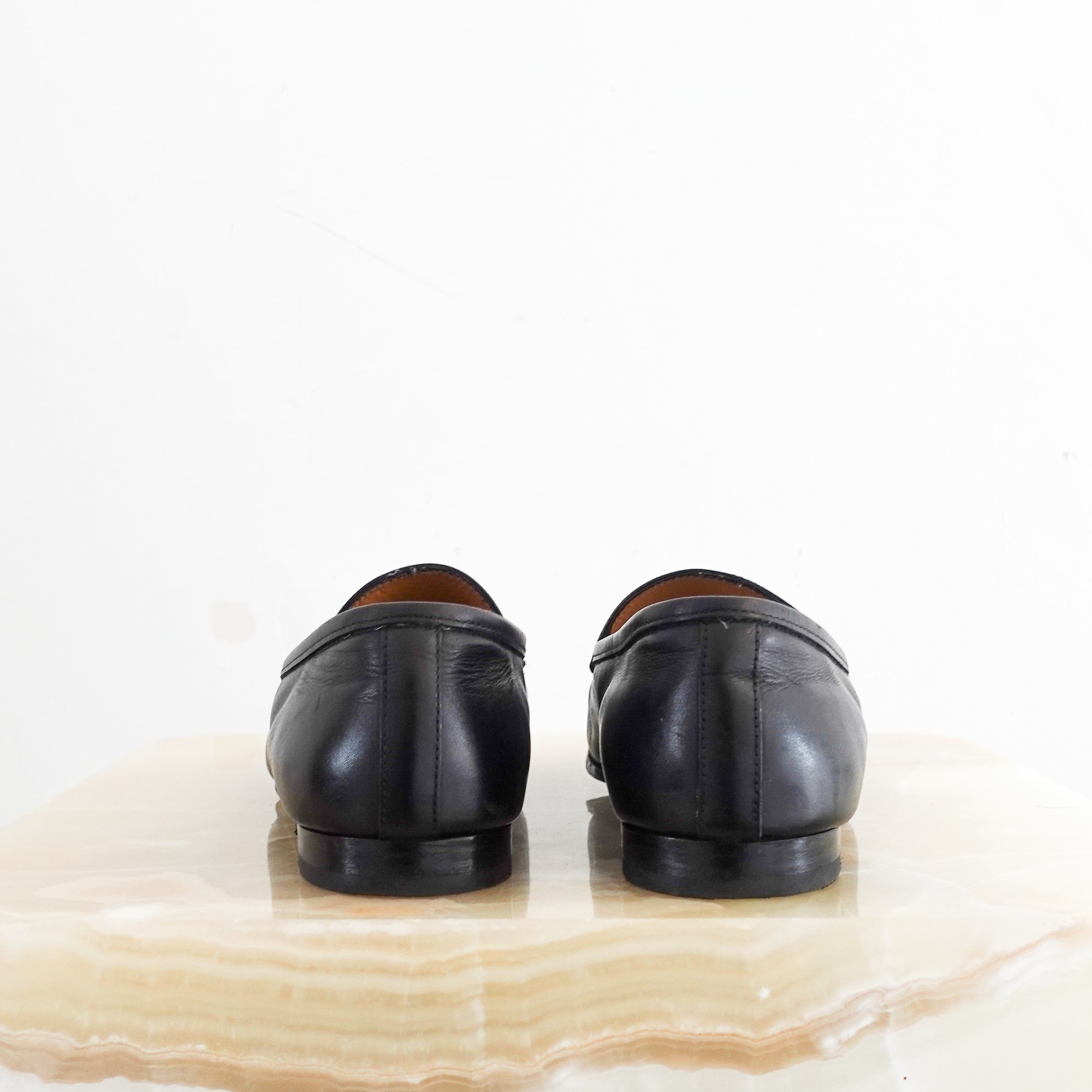 Black Princetown loafers RRP £700