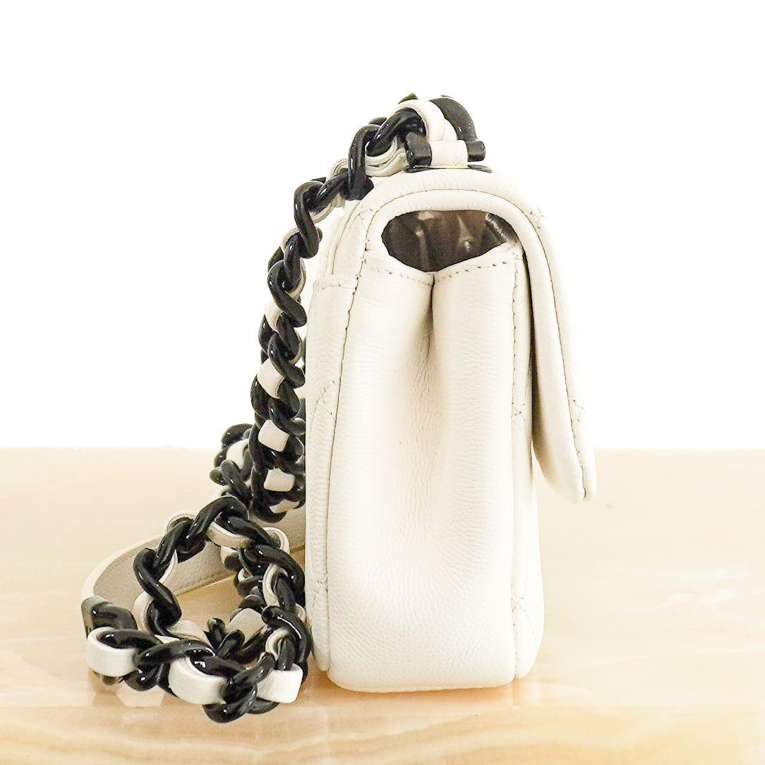 Chanel Quilted Flap Bag in Ivory Caviar Leather | Authentic Preloved