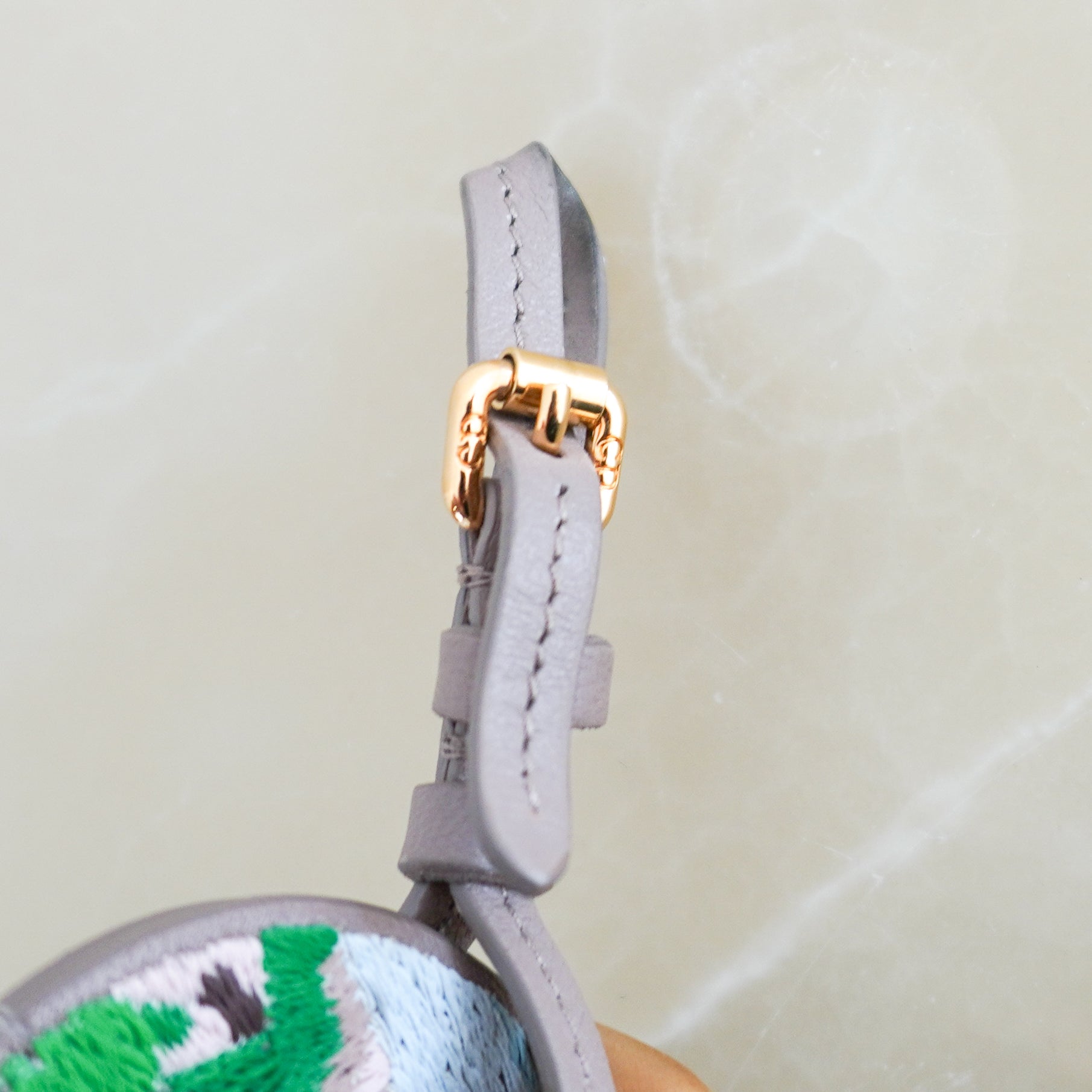 Dior Embroidered Animal Leather Luggage Tag Bag Charm (RRP £400) | Authentic Preloved FINAL SALE