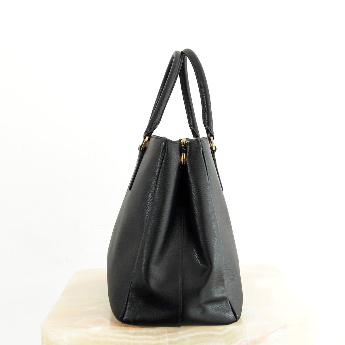 Prada Galleria Large Black Saffiano Leather Tote Bag (RRP £3700) | Authentic Preloved