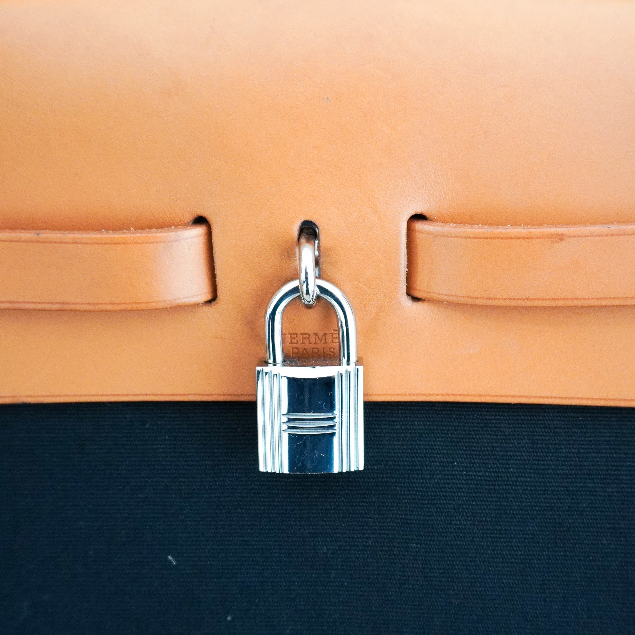 Hermès Noir 30 Canvas 2 Way Herbag RRP £2300 | Authentic Preloved - Reloved Again