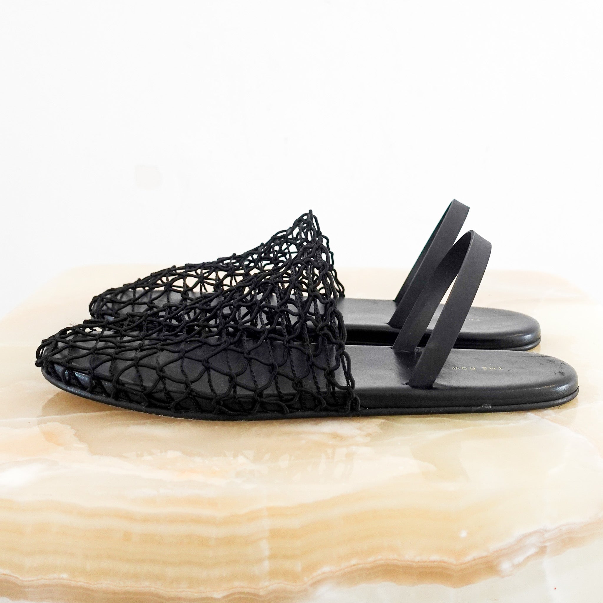 The Row Crochet Slingback Flats RRP £650