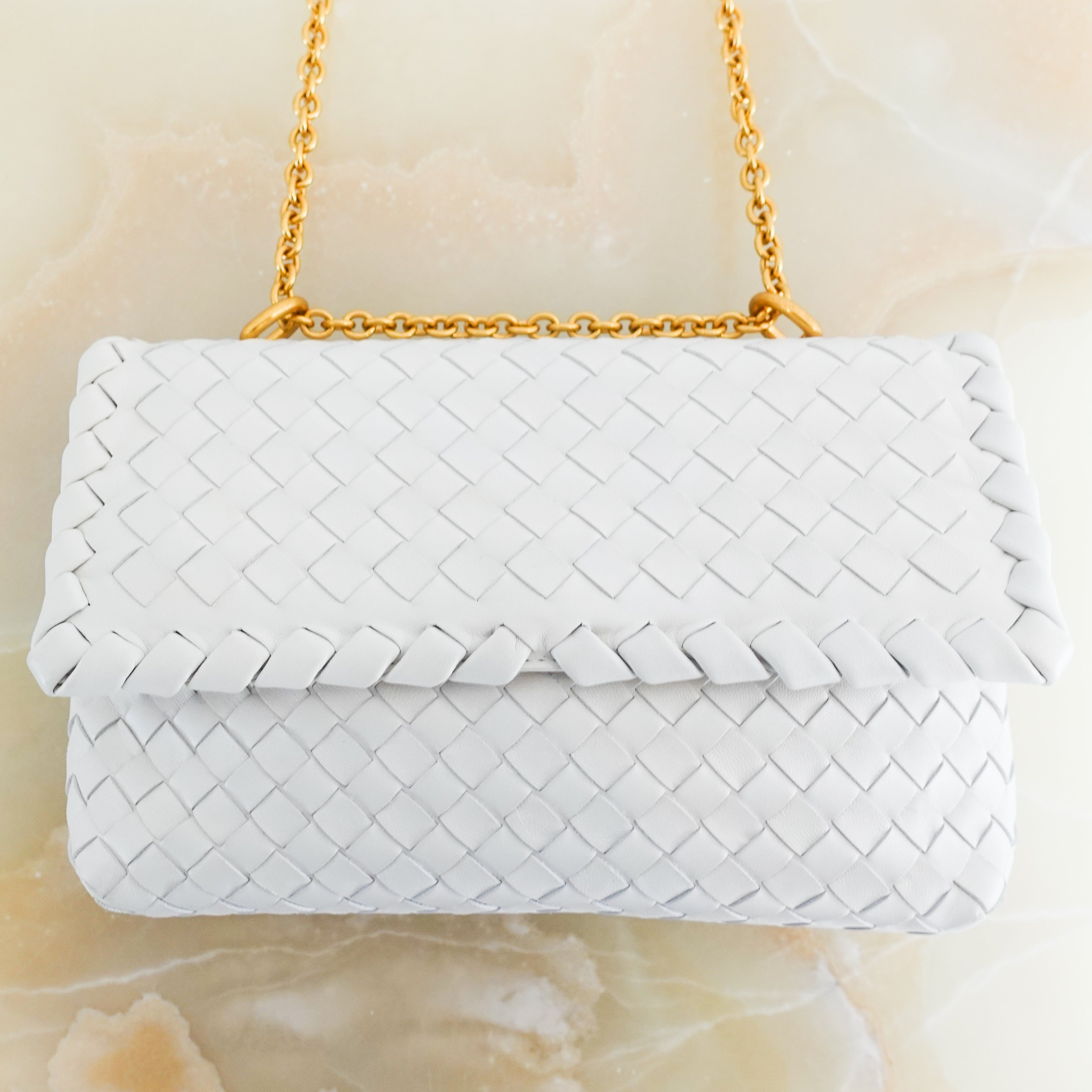 White quilted crossbody bag RRP £2000