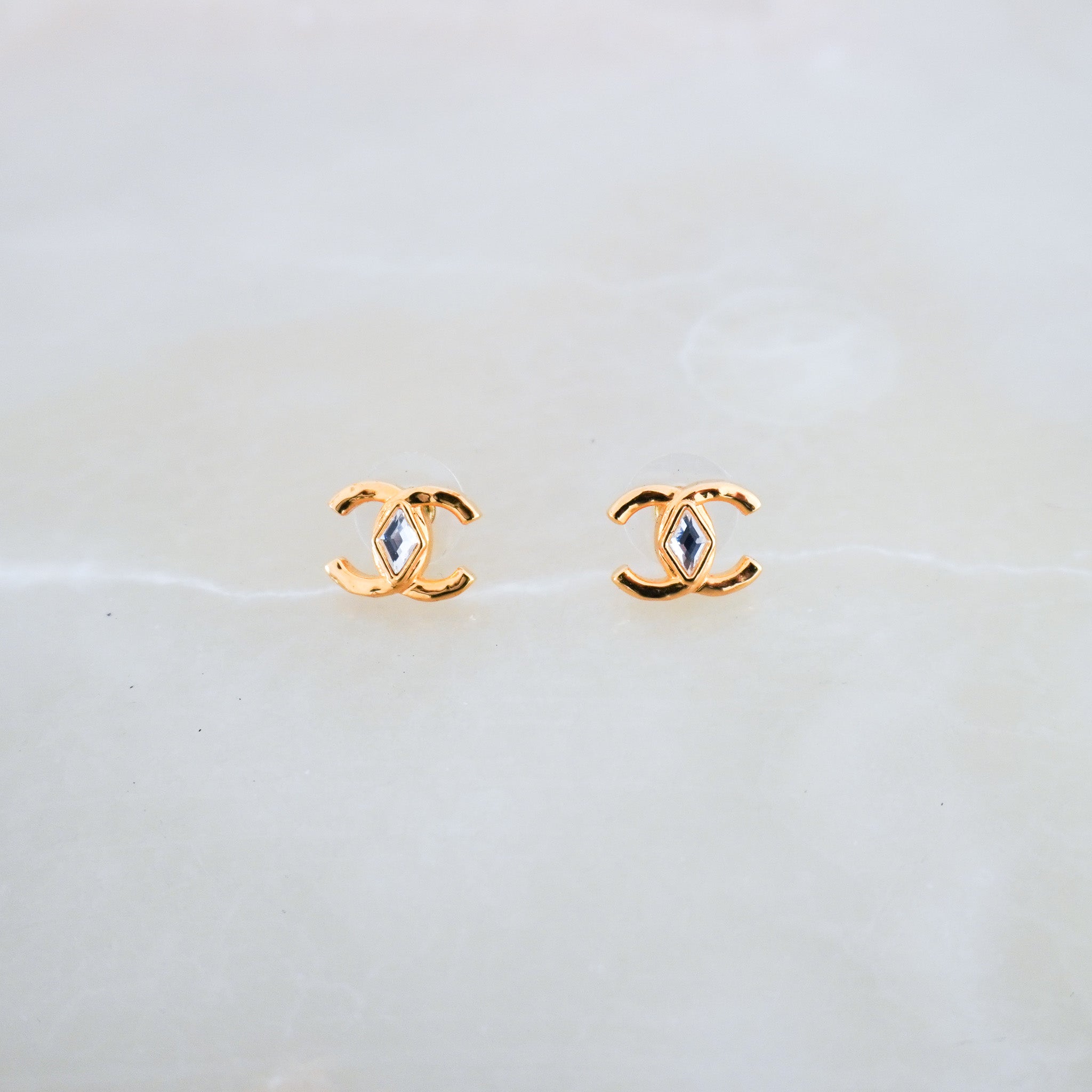 Chanel Double CC Stud Earrings | Authentic Preloved FINAL SALE