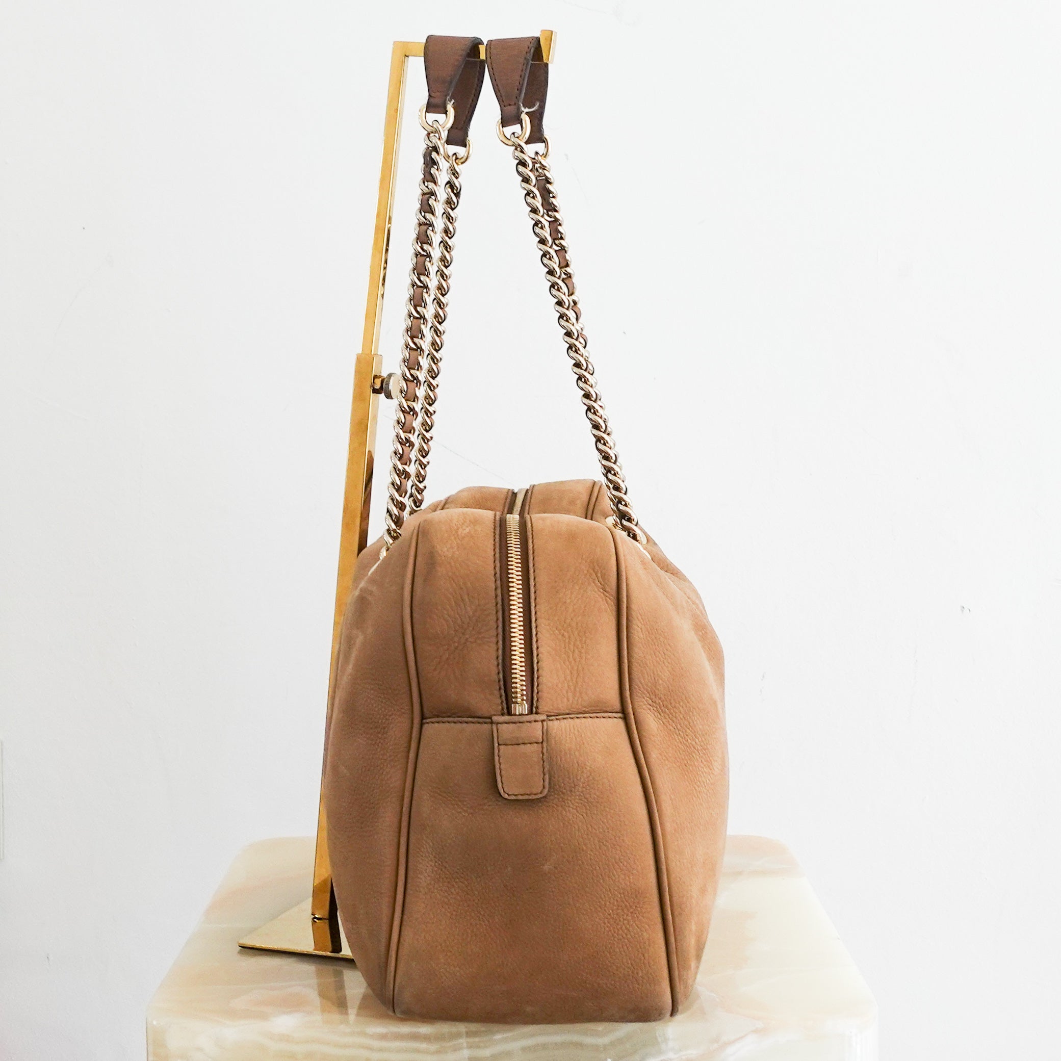 Soho leather bag in camel RRP £1.3K