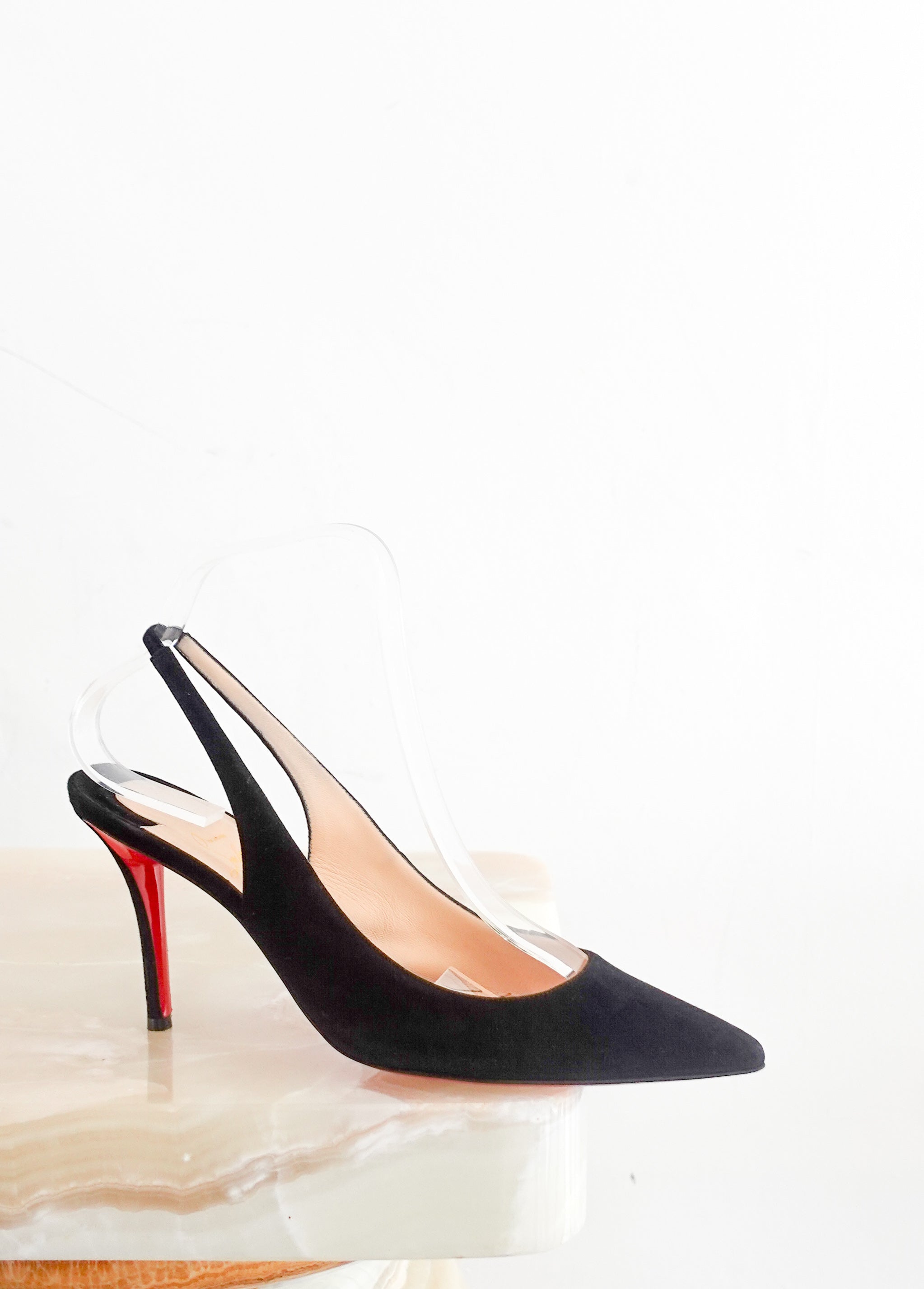 Christian louboutin apostrophy slingback hotsell