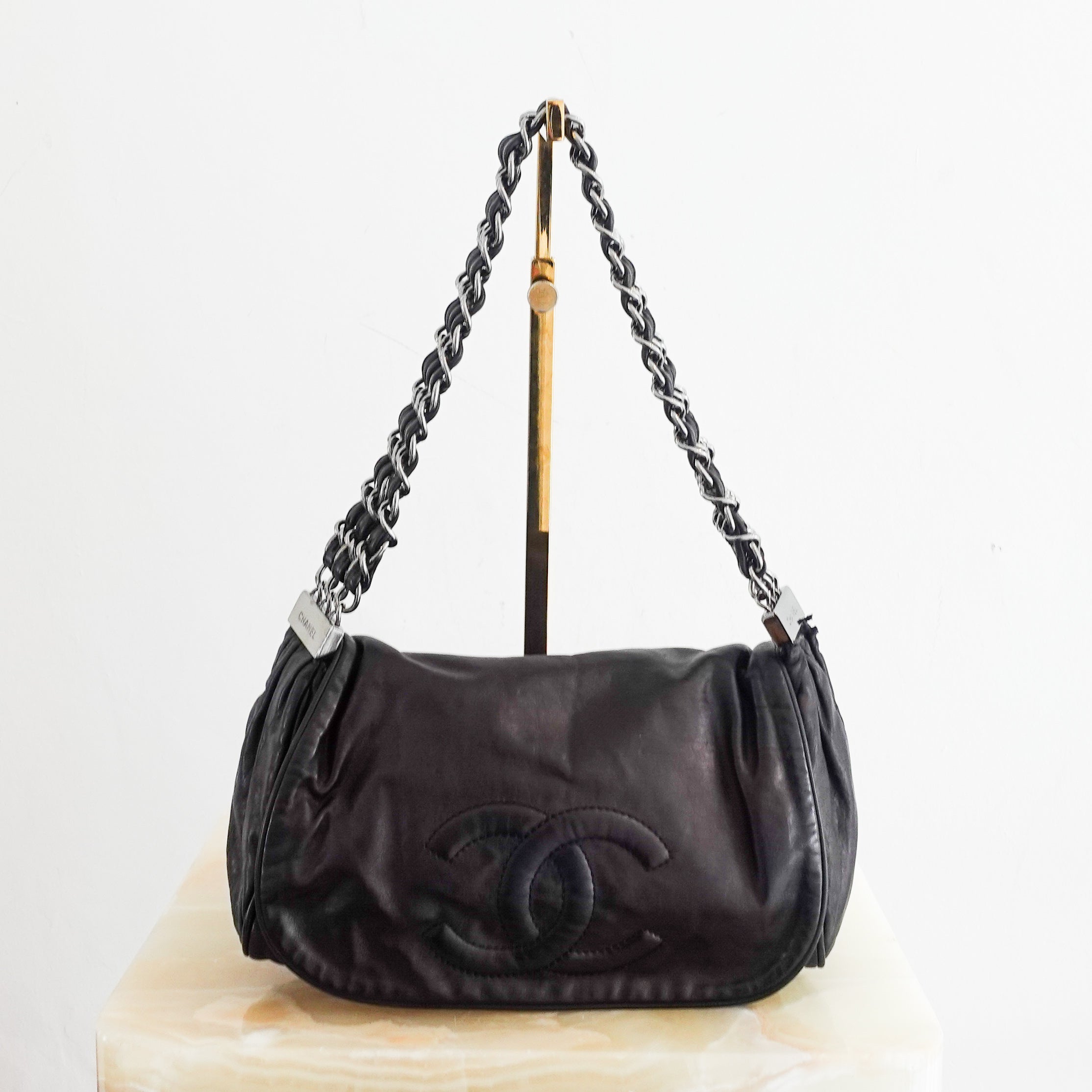 Vintage black chain bag RRP £1.6K