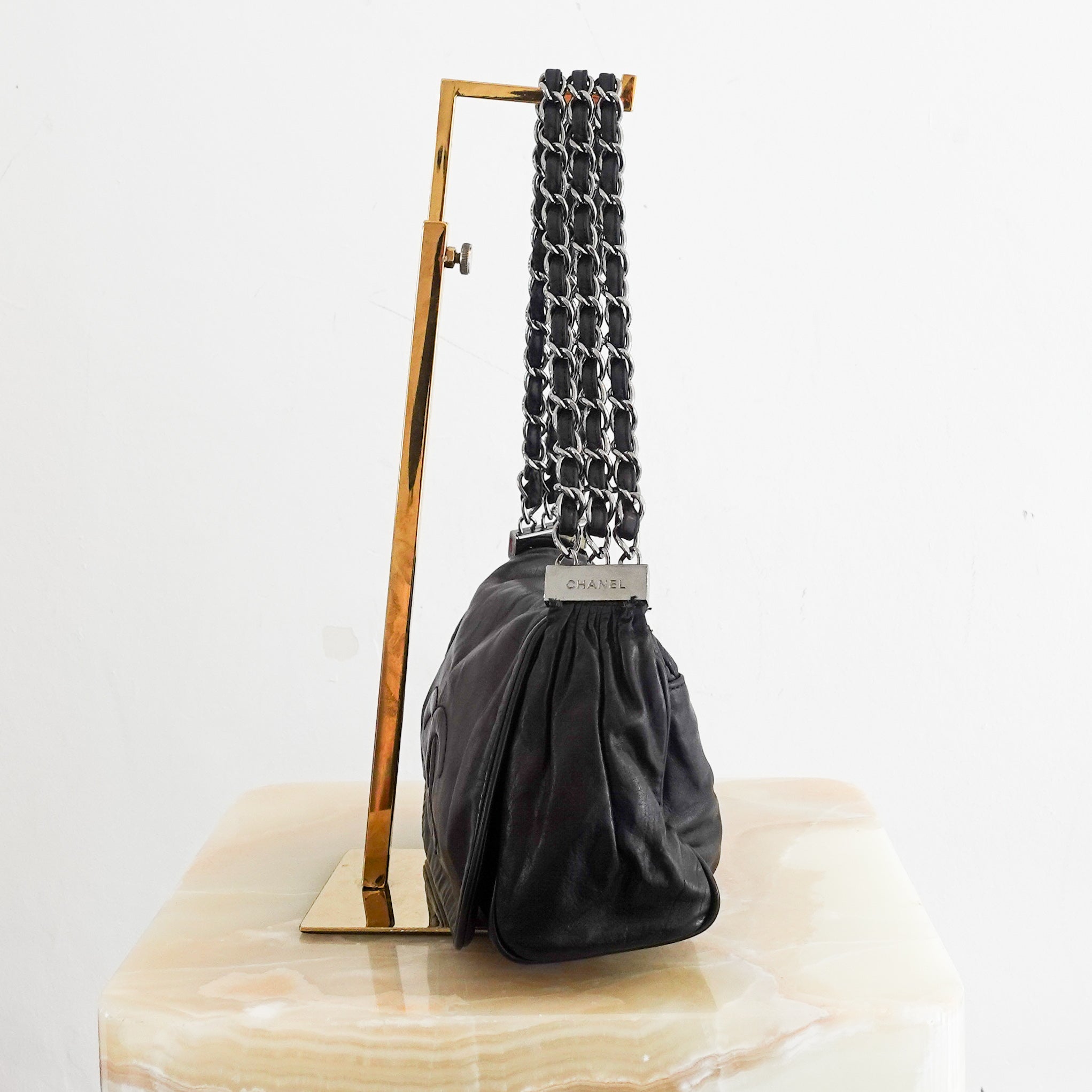 Vintage black chain bag RRP £1.6K