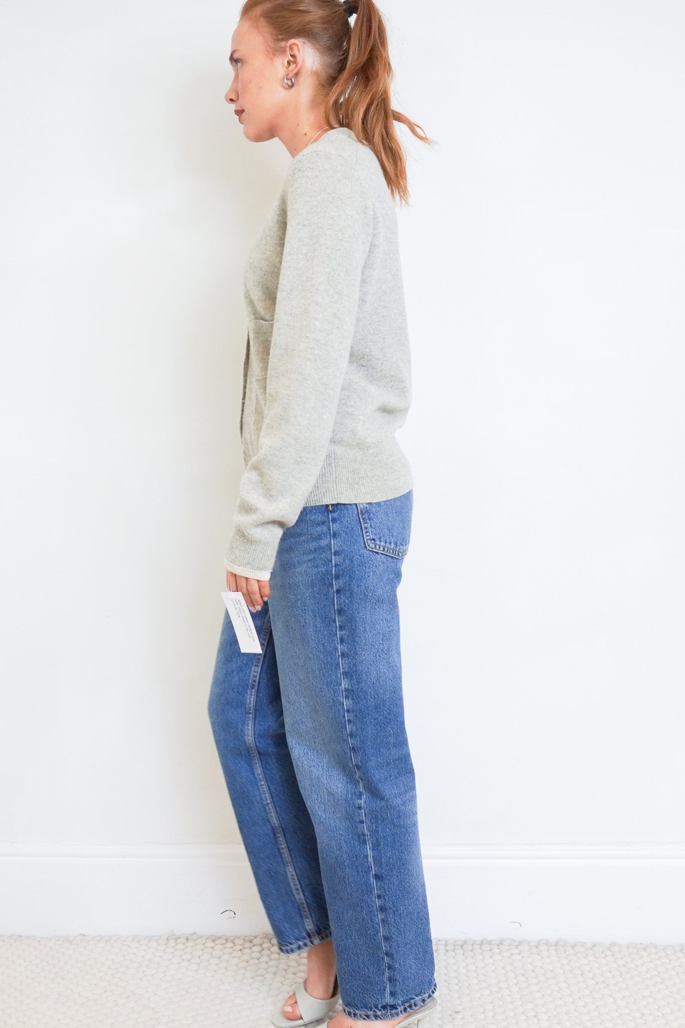 Celine Grey Cashmere Cardigan RRP £840 | Authentic Preloved - Reloved Again