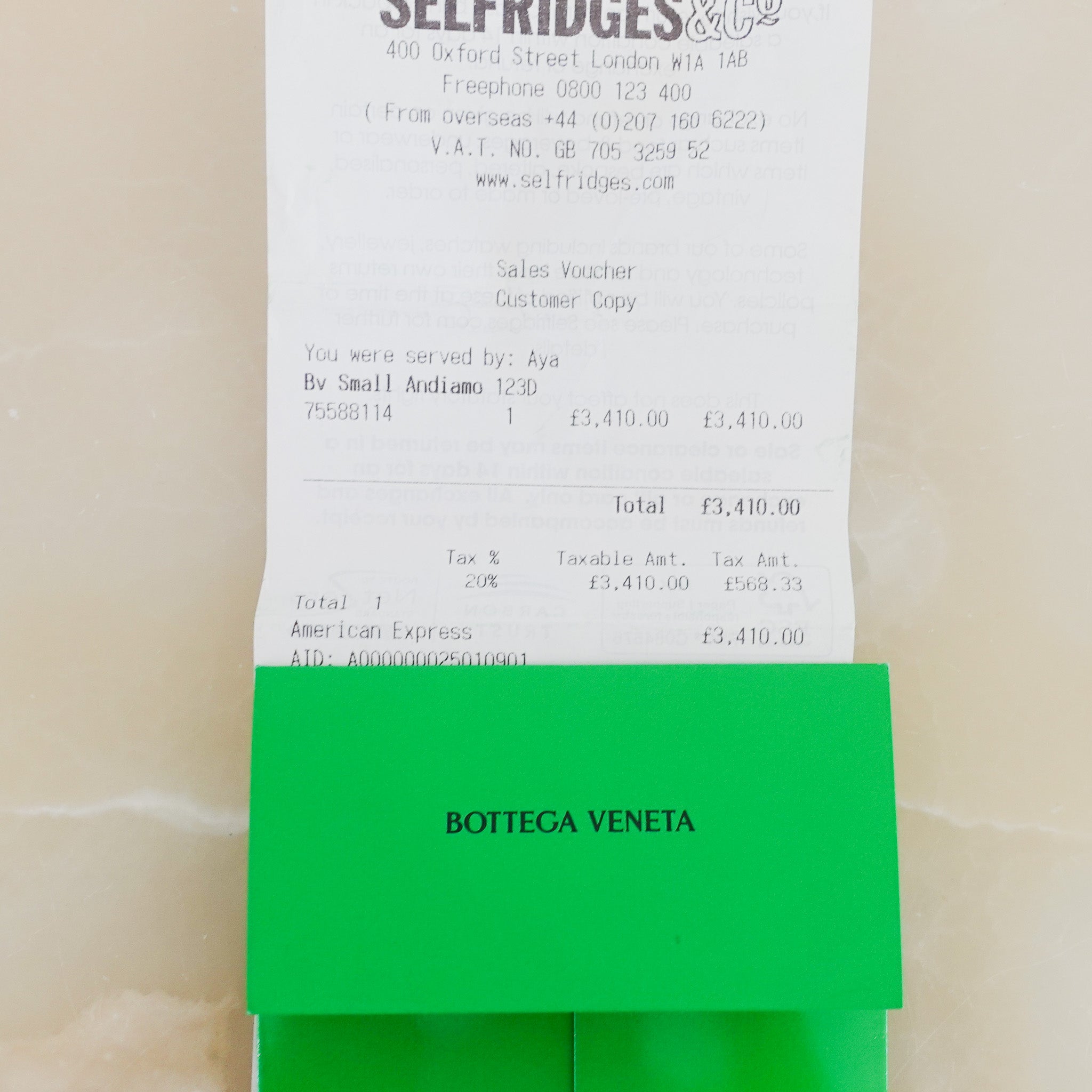 Bottega Venetta Andiamo Small Leather Top - Handle Bag Fondant RRP £3400 | Authentic Preloved - Reloved Again