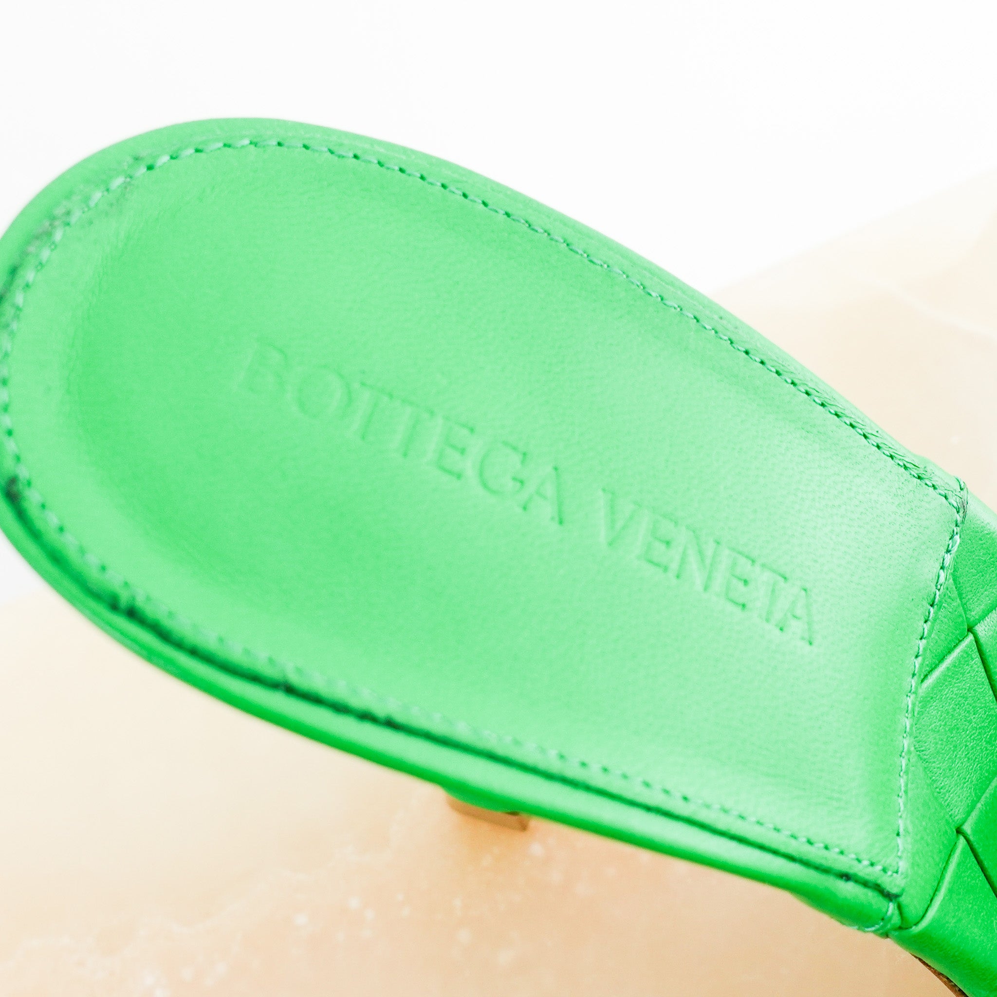 Bottega Veneta Lido Green Heels RRP £1.1k