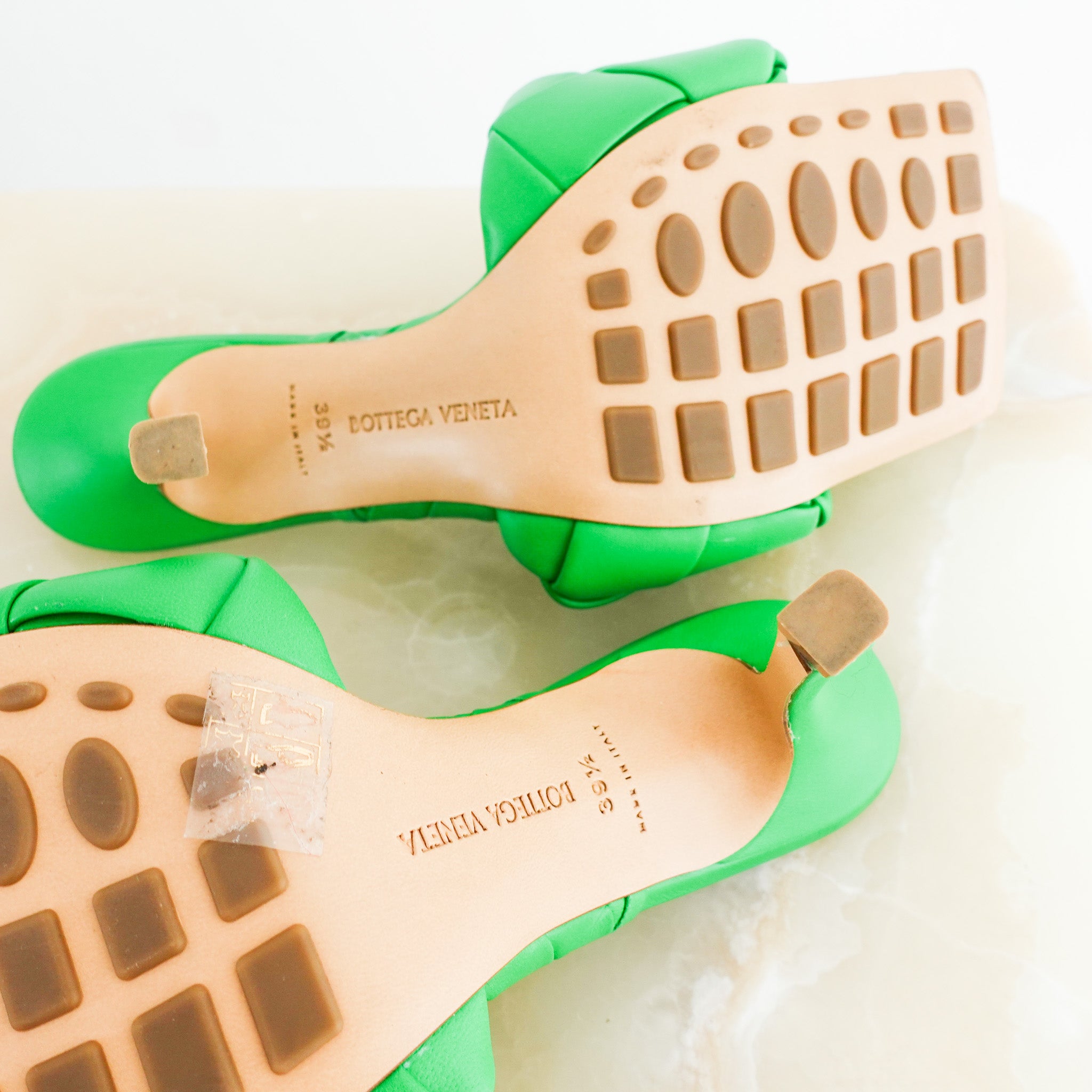 Bottega Veneta Lido Green Heels RRP £1.1k