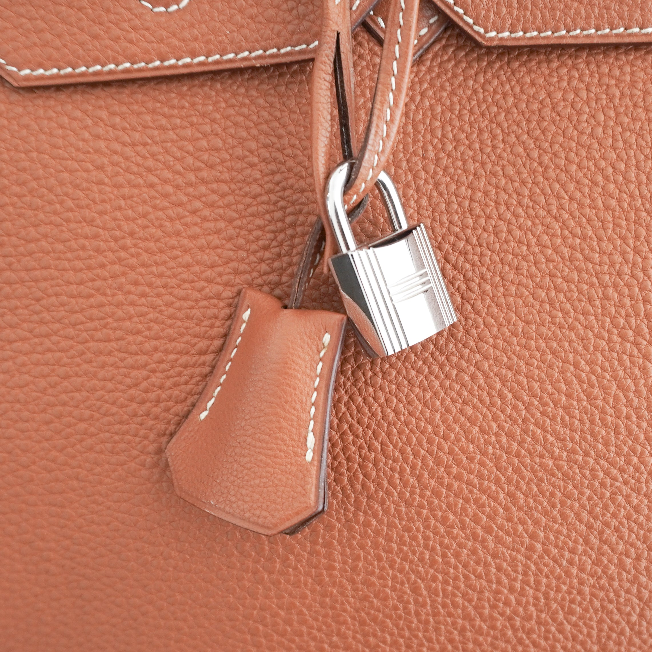 Hermès Birkin 35 Retourne in Gold Togo Leather with Palladium Hardware | Authentic Preloved
