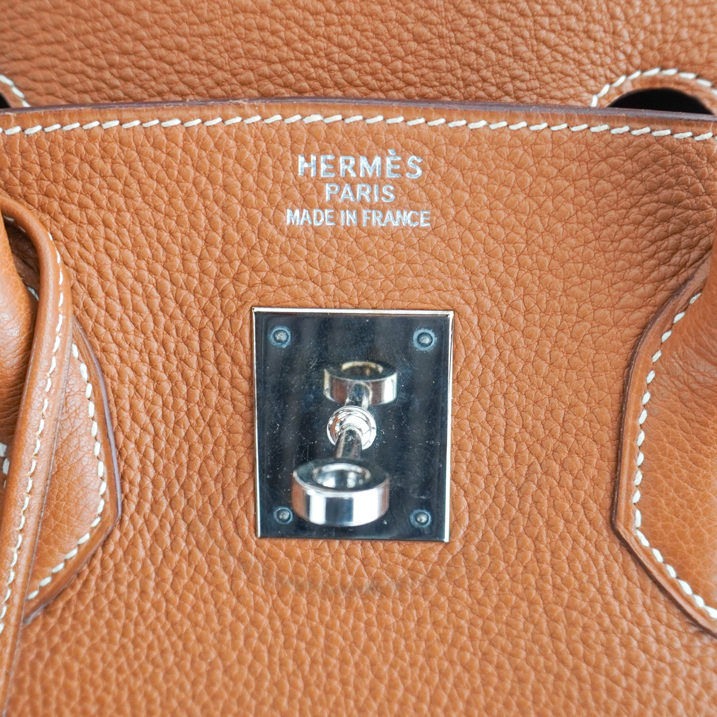 Hermès Birkin 35 Retourne in Gold Togo Leather with Palladium Hardware | Authentic Preloved
