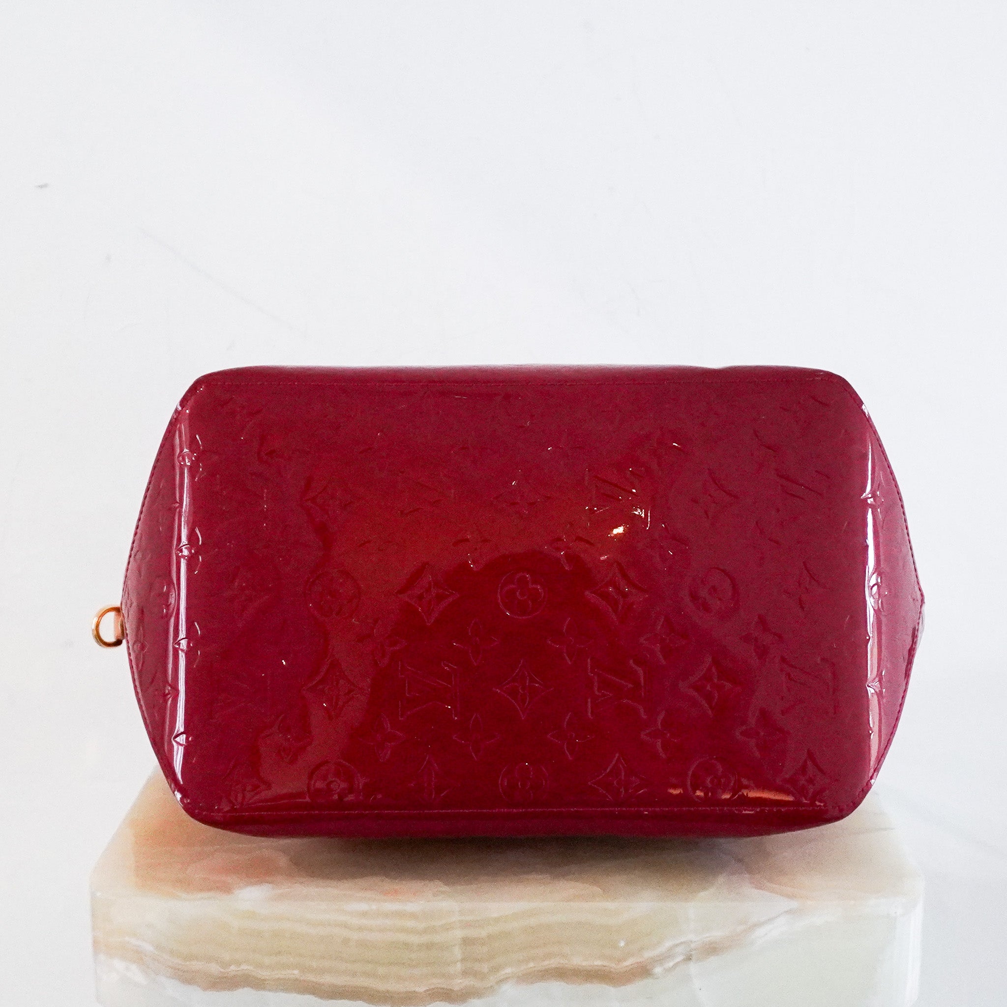 Louis Vuitton Vernis Bellevue PM in Red | Authentic Preloved