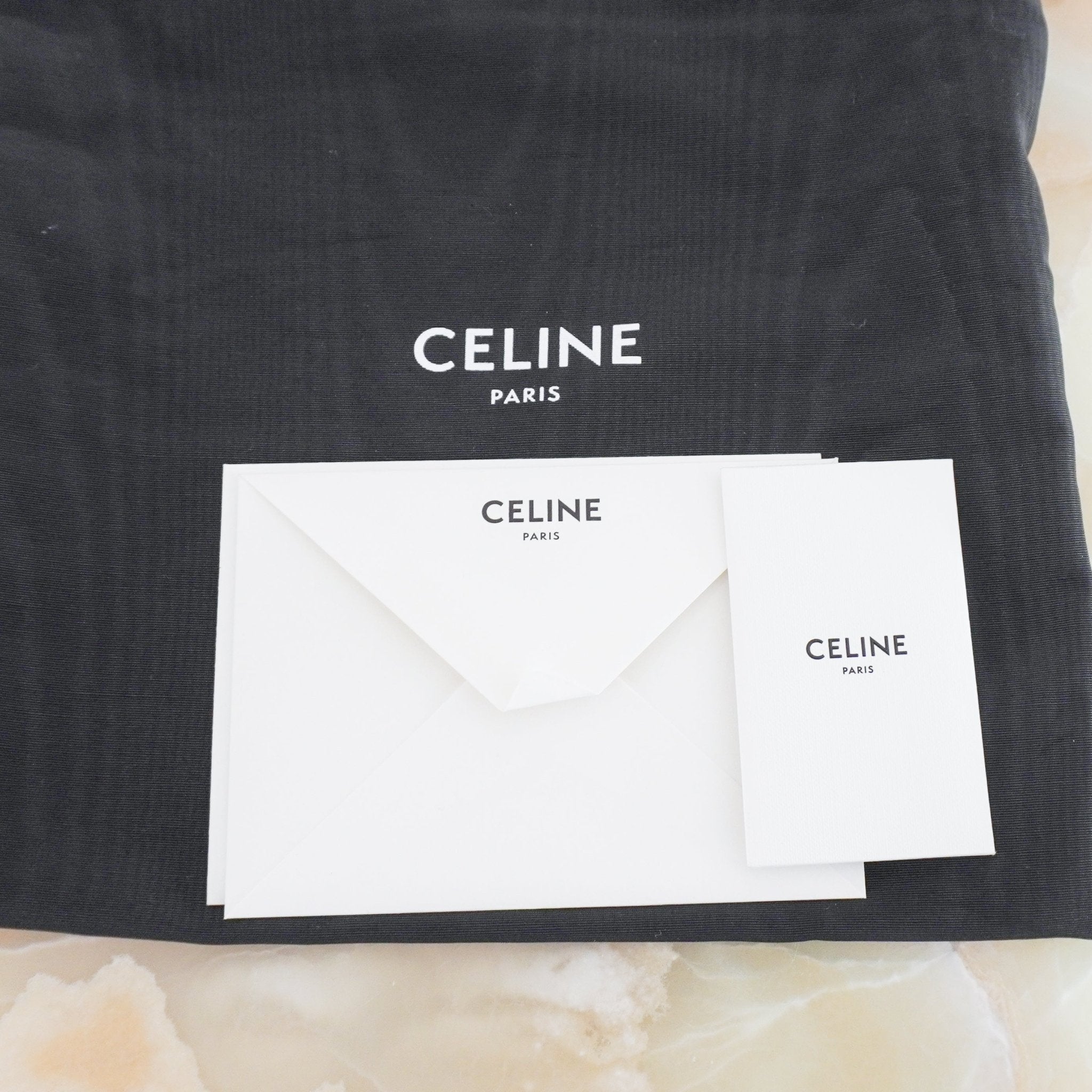 Celine Black Triomphe Chain Wallet (RRP 1500) | Authentic Preloved - Reloved Again